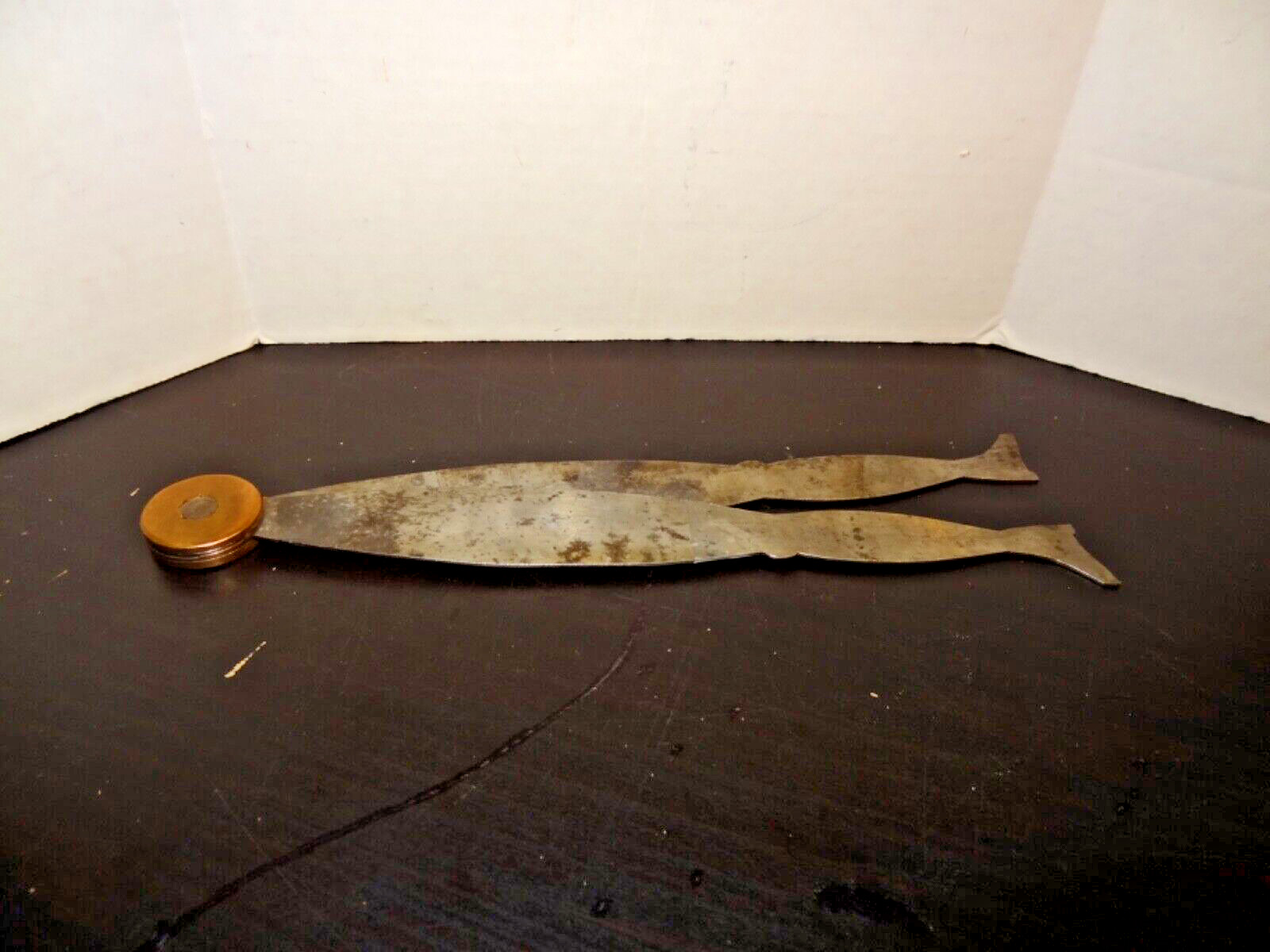 Vintage Dancing Lady Legs Leg 10.5″ Steel Metal Calipers Antique Folk Art