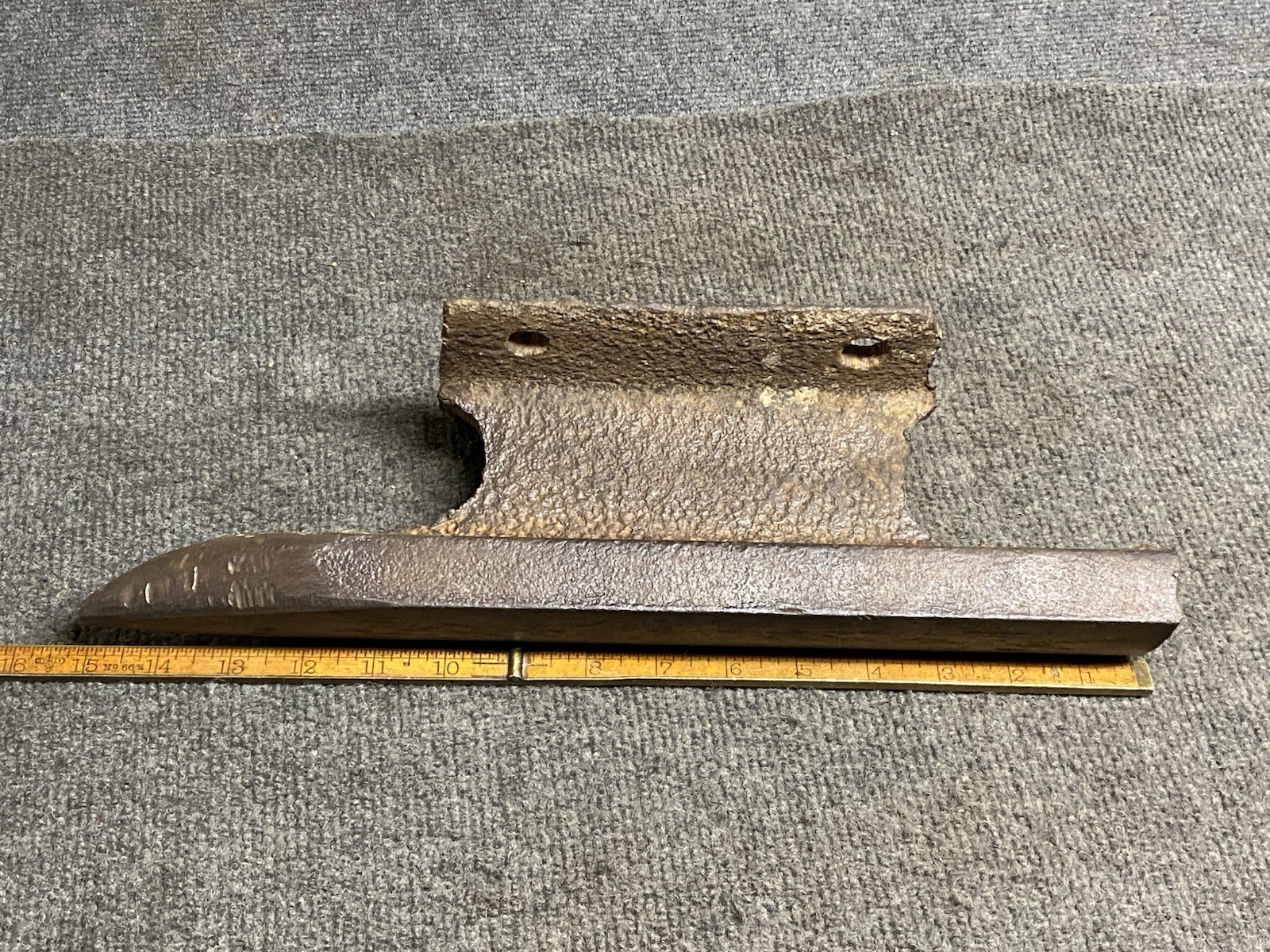 Vintage Handmade Railroad Track Anvil 15” Long 15 Lbs 12 Oz