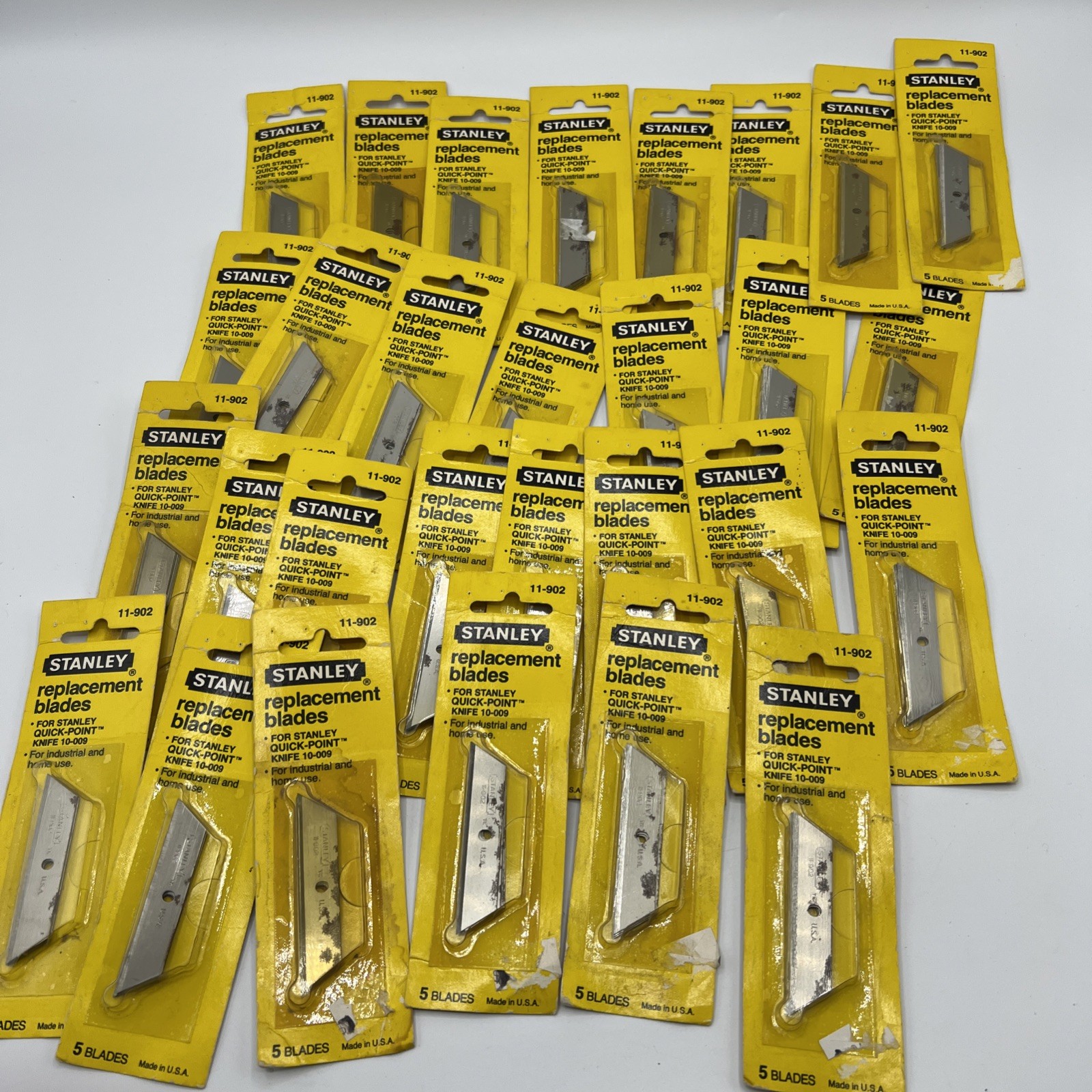 Stanley Replacement Blades 11-902 USA Lot 29 Packs Vintage 1983