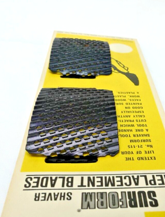 VTG ’78 Stanley SURFORM Shaver Replc. Blades 2pk #21-515 For Shaver No.21-115