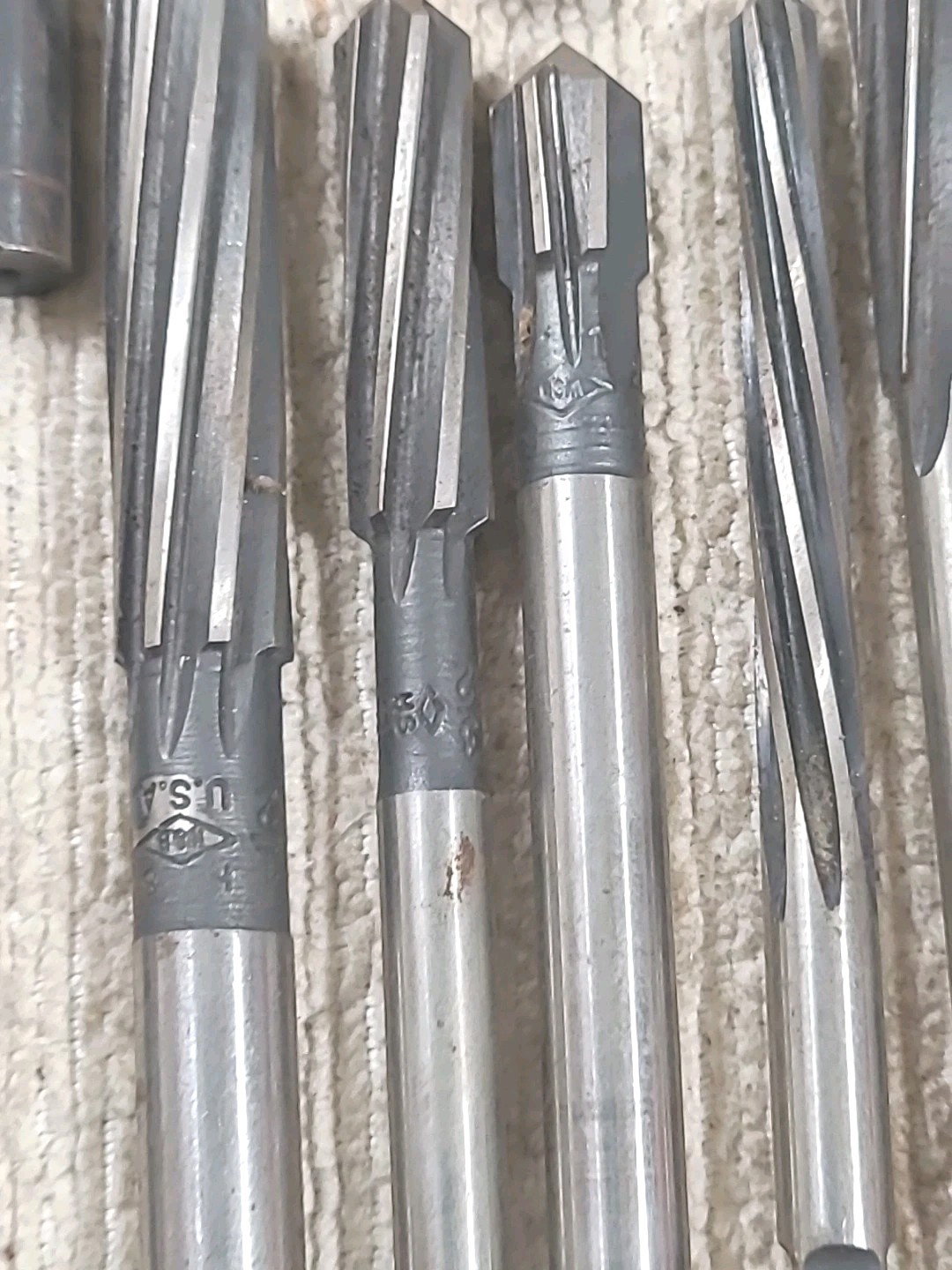 NICE Machinist Hand REAMERS Set Of 46 Tools HSS Mixed Brands And Sizes