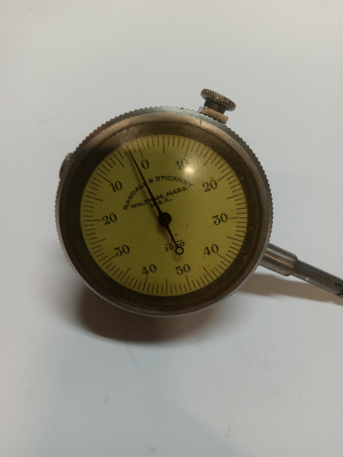Vintage Rare Classic Randall & Stickney C100B .001″ Dial Indicator