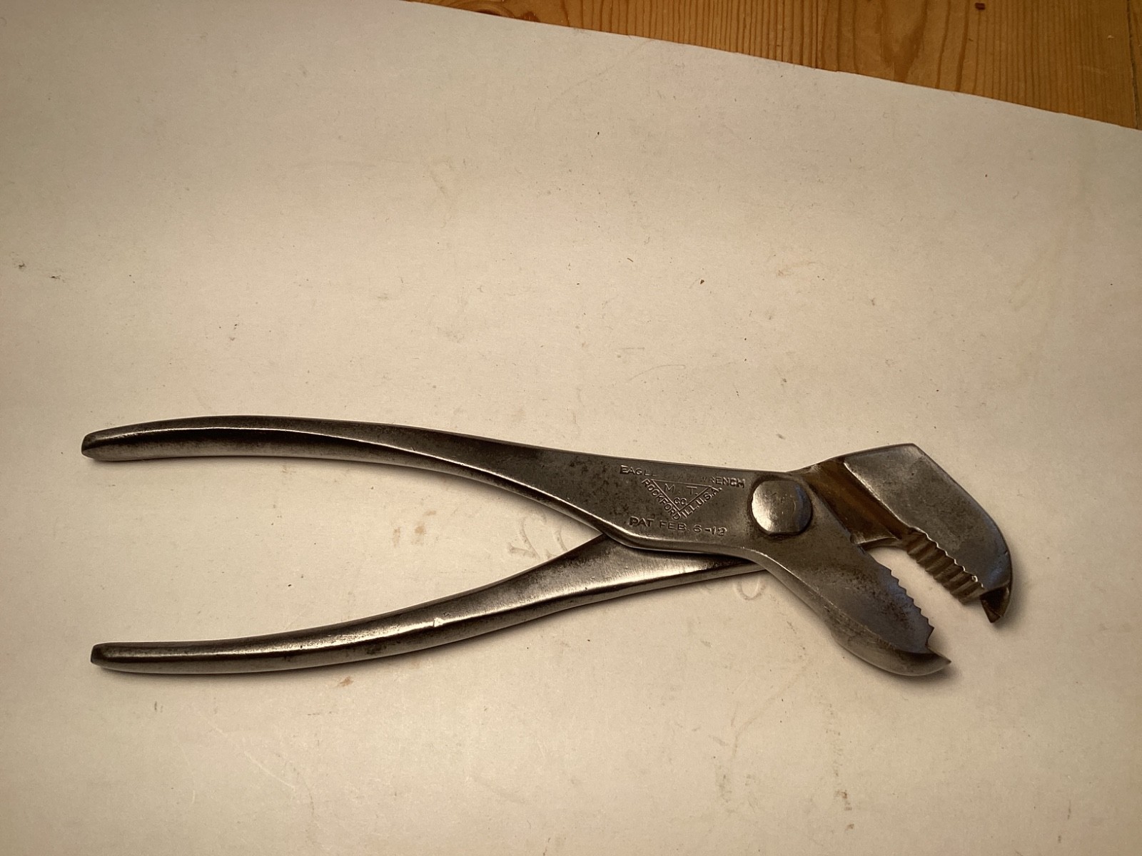 Vintage Eagle Claw Wrench M.T. Co Rockford IL Pat 1912