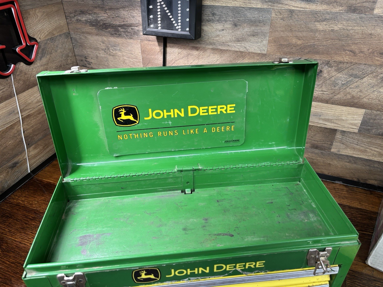 Green & Yellow John Deere 20.5” Portable Chest Tool Box With Drawers by Waterloo