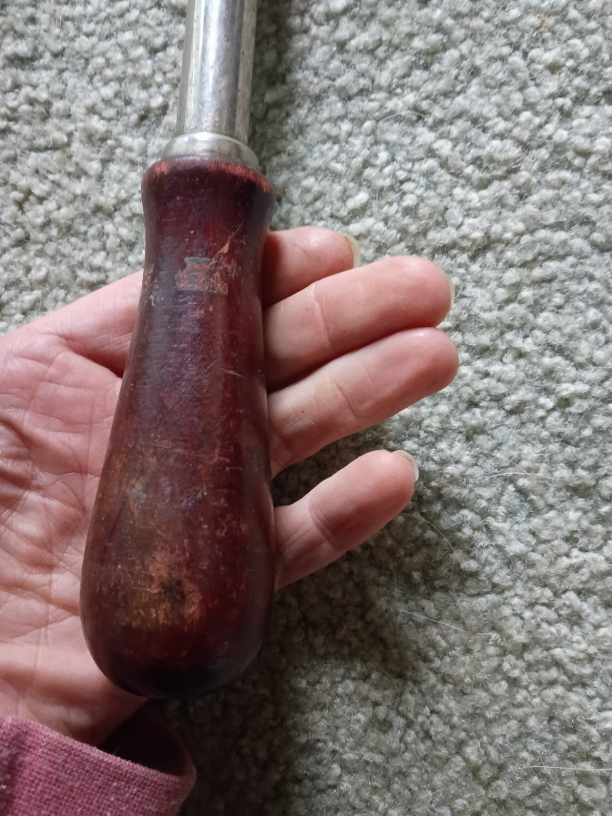 Antique Vintage Yankee Pump-Action Screwdriver Spiral Ratchet Driver Wood Handle
