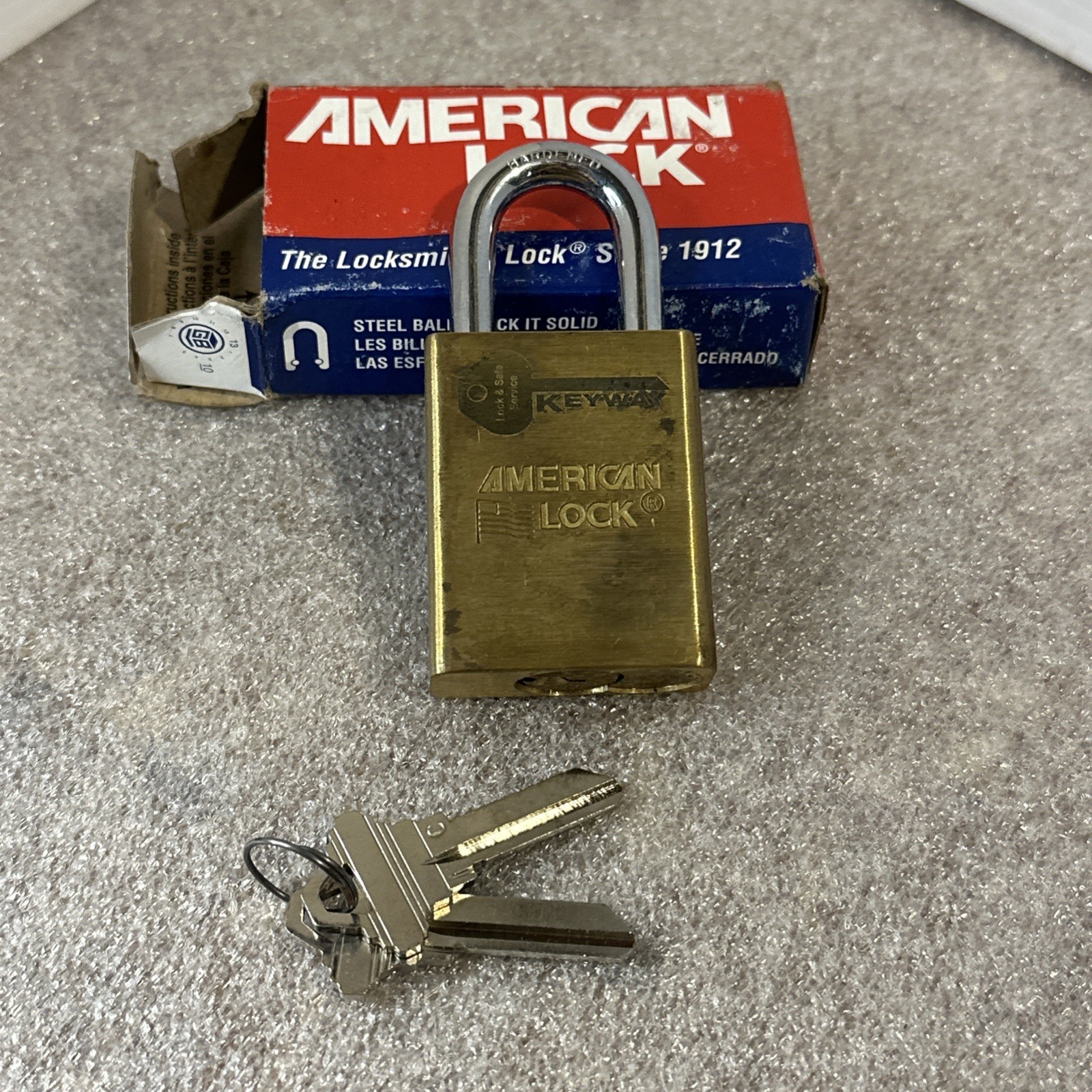 American Lock Padlock A3600SLZ1 Compatible w/Schlage Yale etc. door key systems