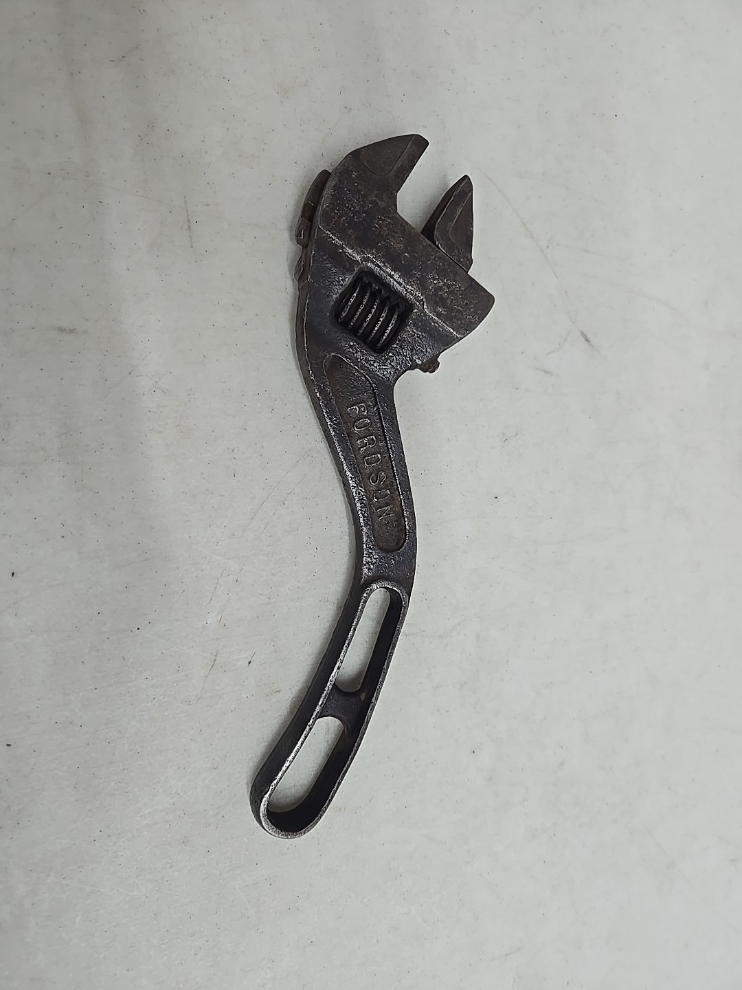 Vintage Fordson 10-inch adjustable wrench
