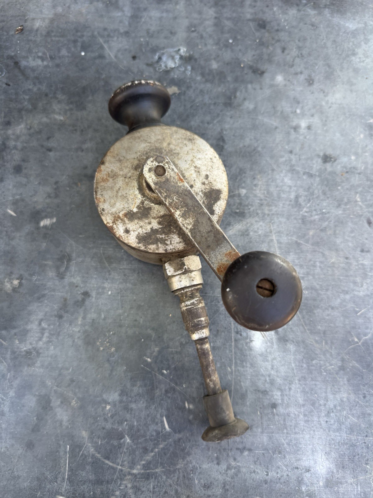 Vintage Unbranded HAND CRANK VALVE GRINDER LAPPING TOOL