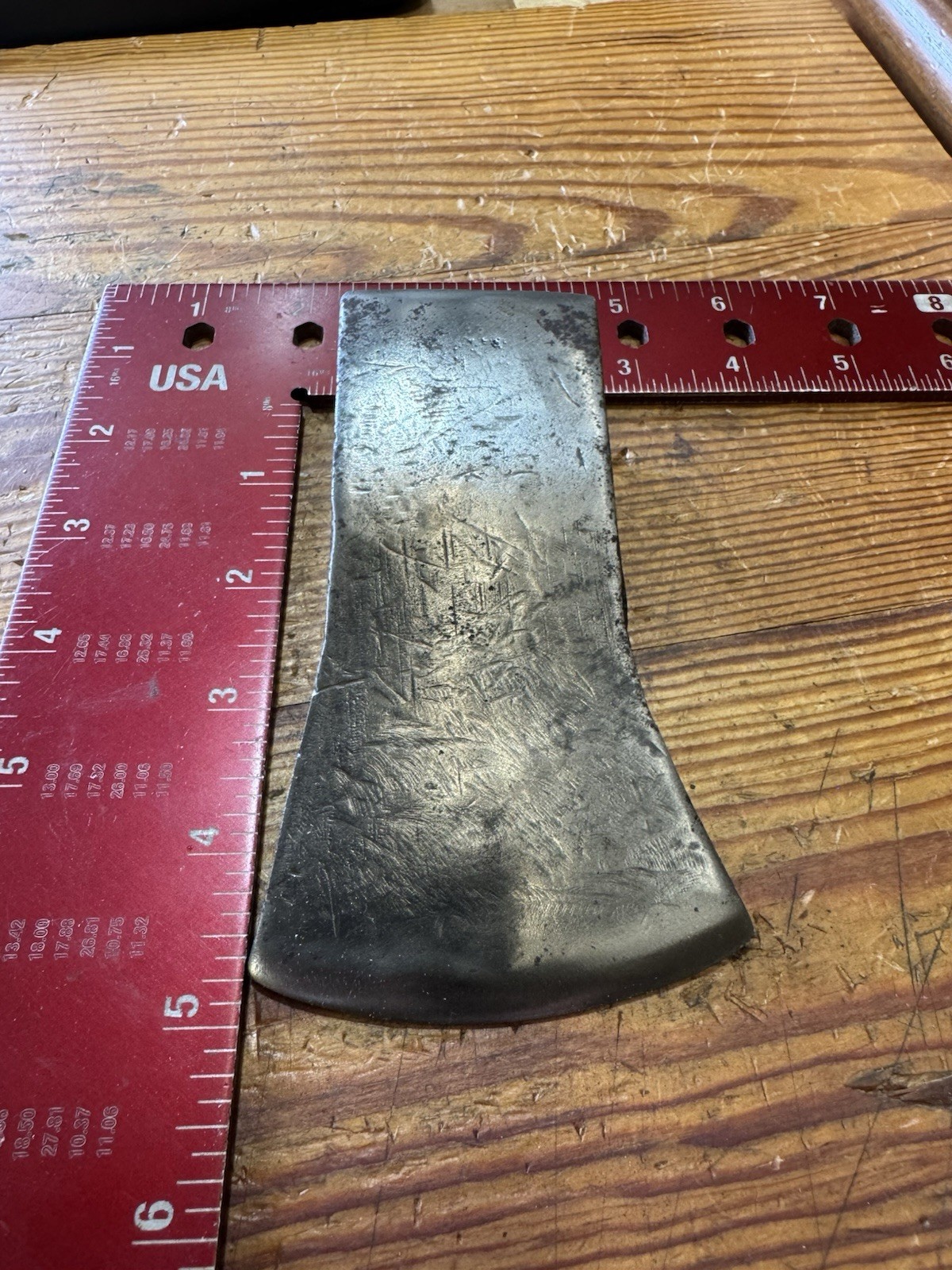 Vintage Thick Unmarked Hatchet Head 1-1/2” Eye 1lb 9oz (251)