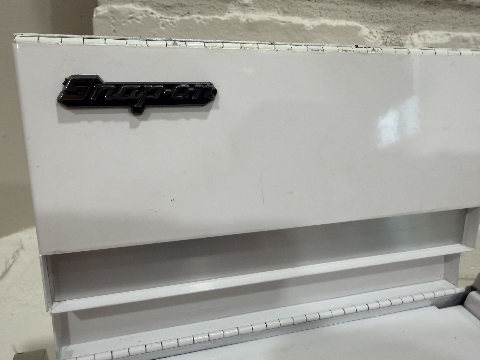 Snapon Tools Micro Mini Tool Box Index Card Holder Top Chest White 1990’s