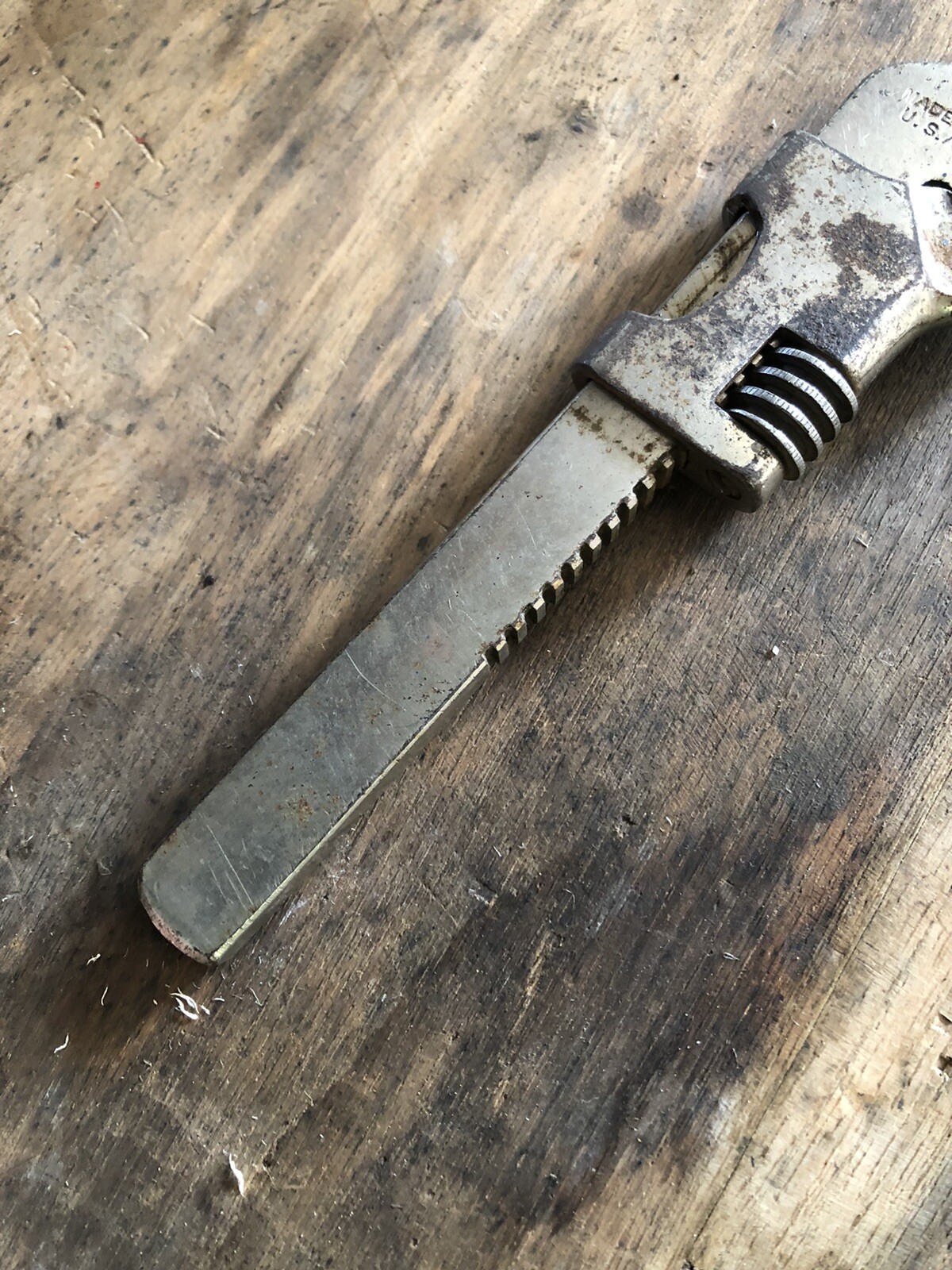 Vintage U.S. in DIAMOND LOGO ( LOWENTRAUT MFG. Co ) Bicycle Monkey Wrench 5-1/2″