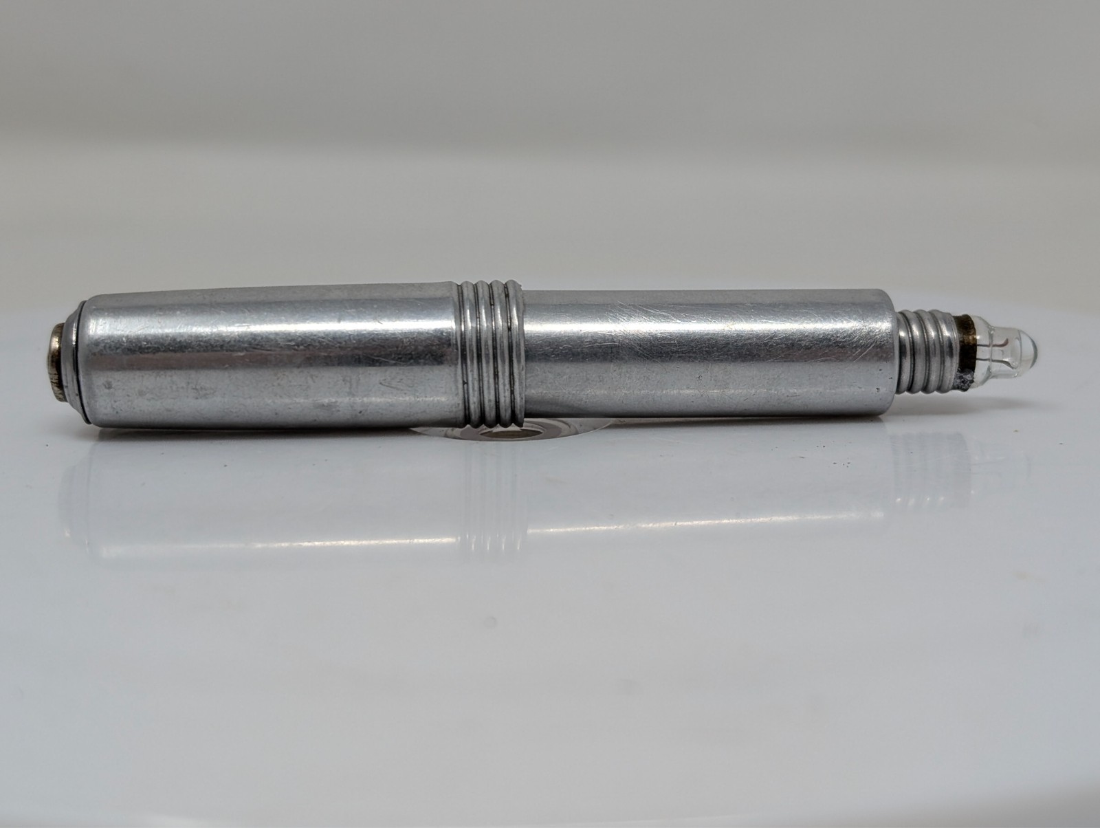 VTG 1950s Burgess Pen Flashlight Pocket Light RARE Army Doctor TESTED, NEW BULB