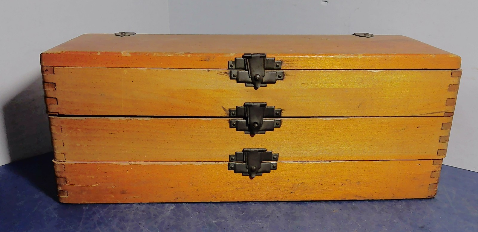 Russel Jennings Style 3 Tier Wooden Auger Bit Mixed Set