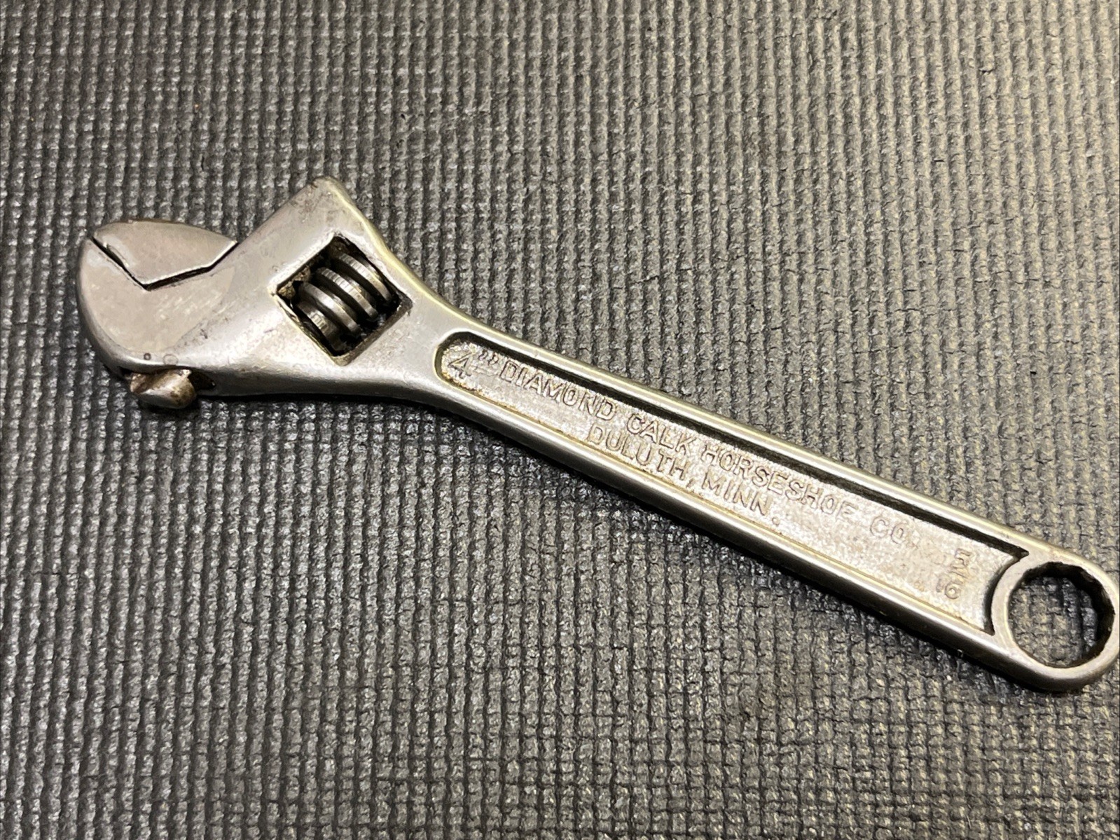 Vintage Early Diamond Calk Horseshoe Co USA Diamalloy 4” Adjustable Wrench