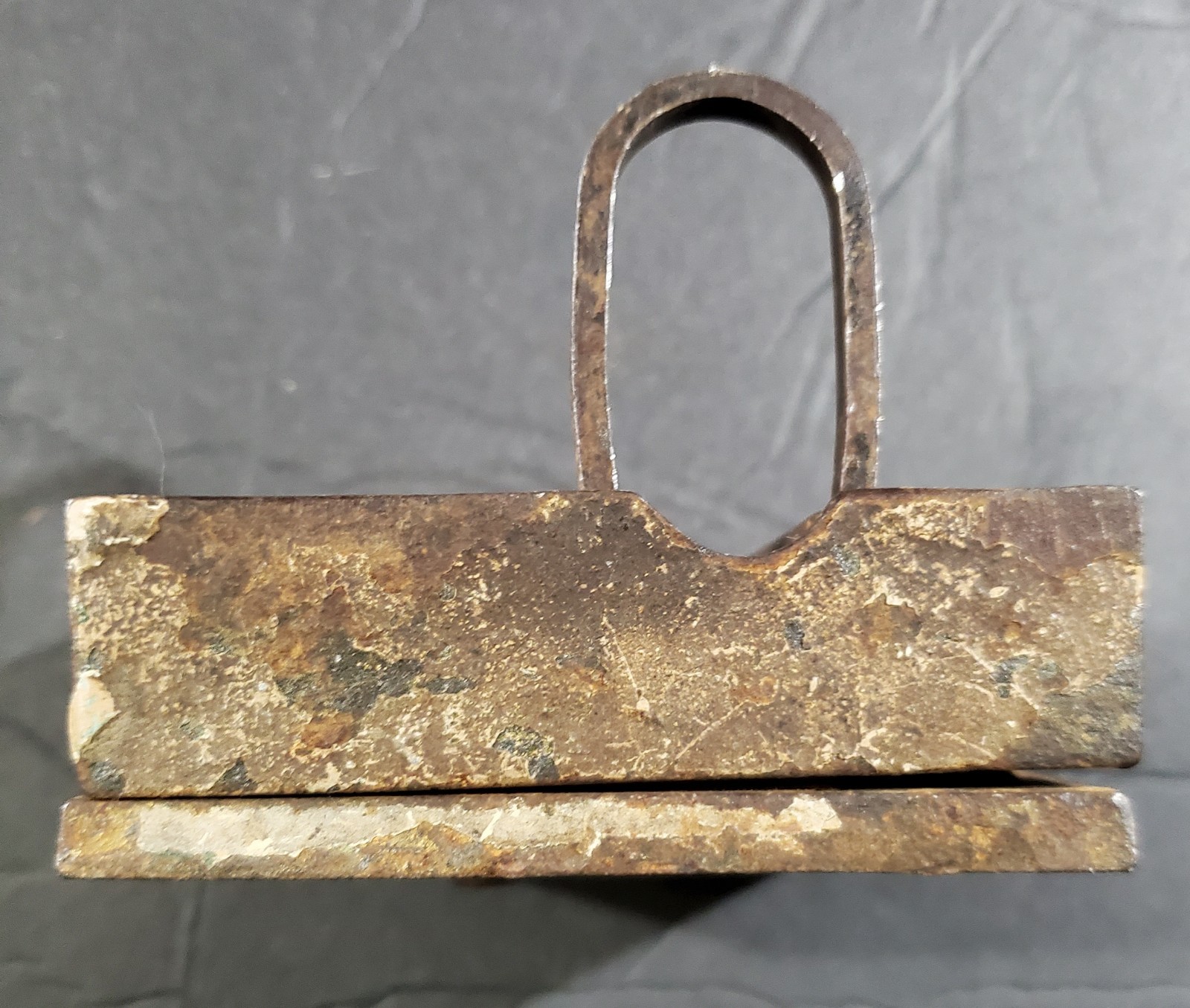 Vintage FOX Police Lock Cast Iron Used