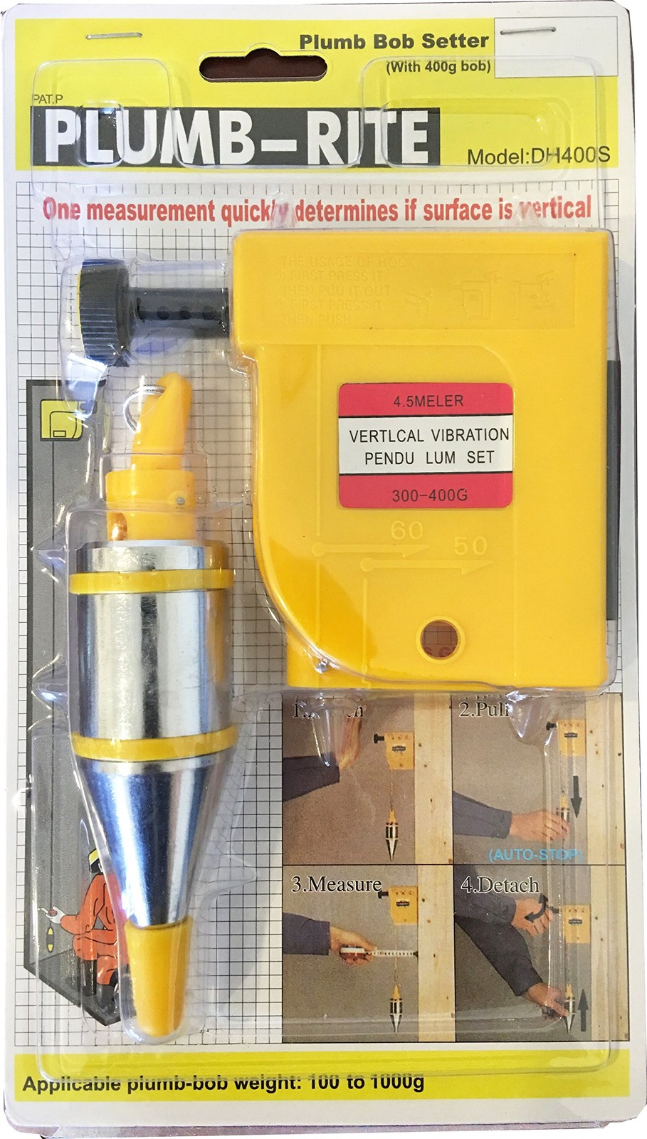 80030 – Plumb-Rite Plumb Bob Setter with 400g (14oz) Bob