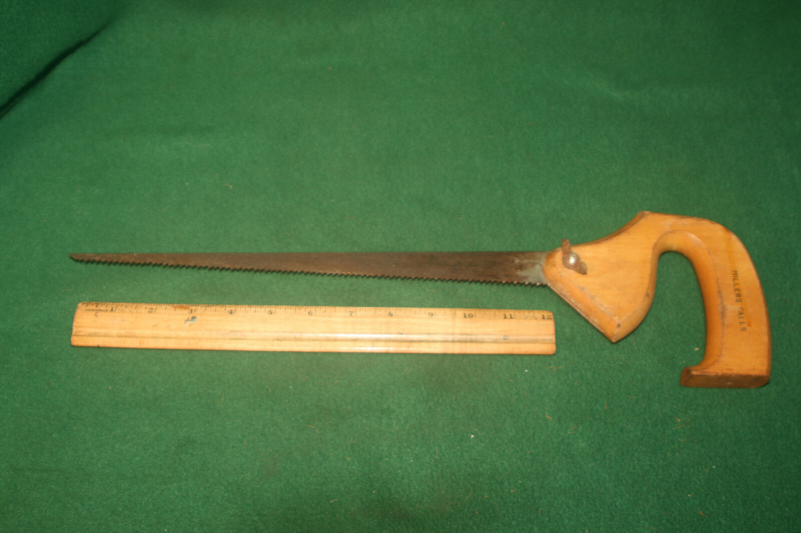 Antique Vintage Millers Falls Compass Keyhole SAW 12″ Blade 8 PPI Inv#FR37