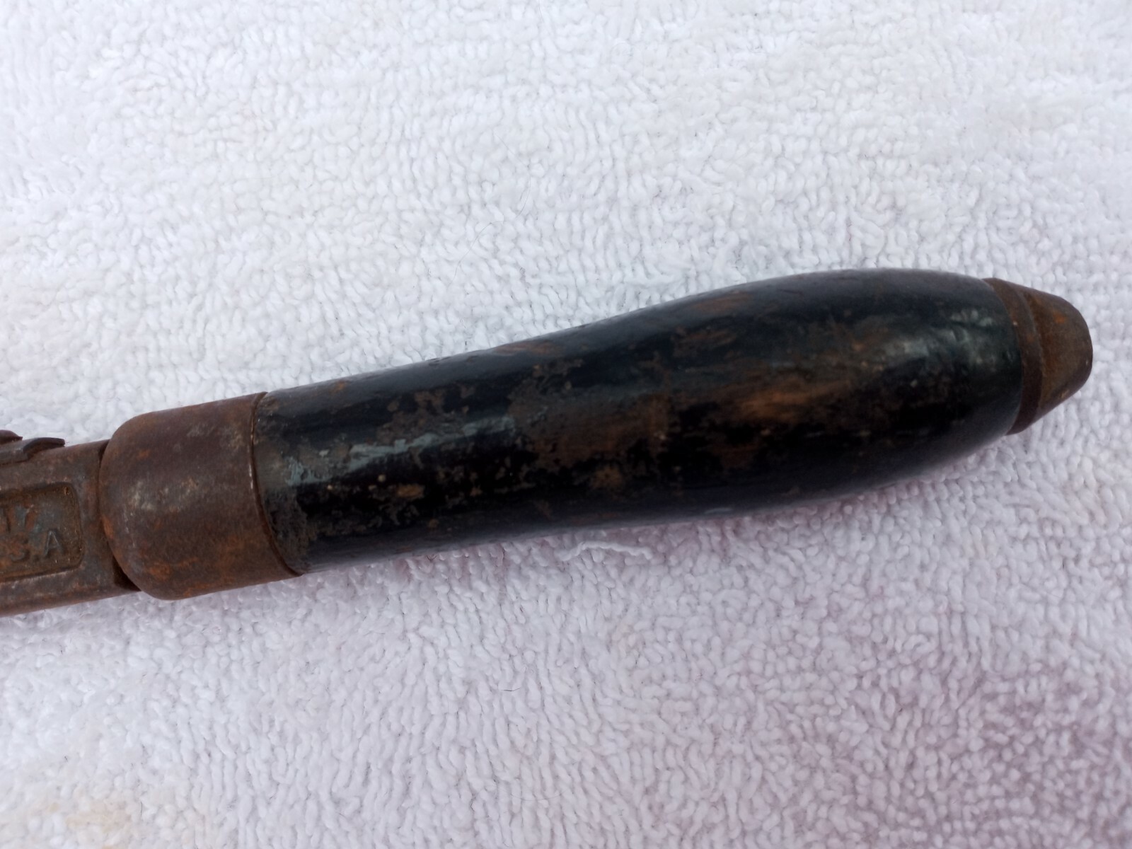 Vintage Tobrin Adjustable Monkey Wrench Pipe Wrench Made un U.S.A.
