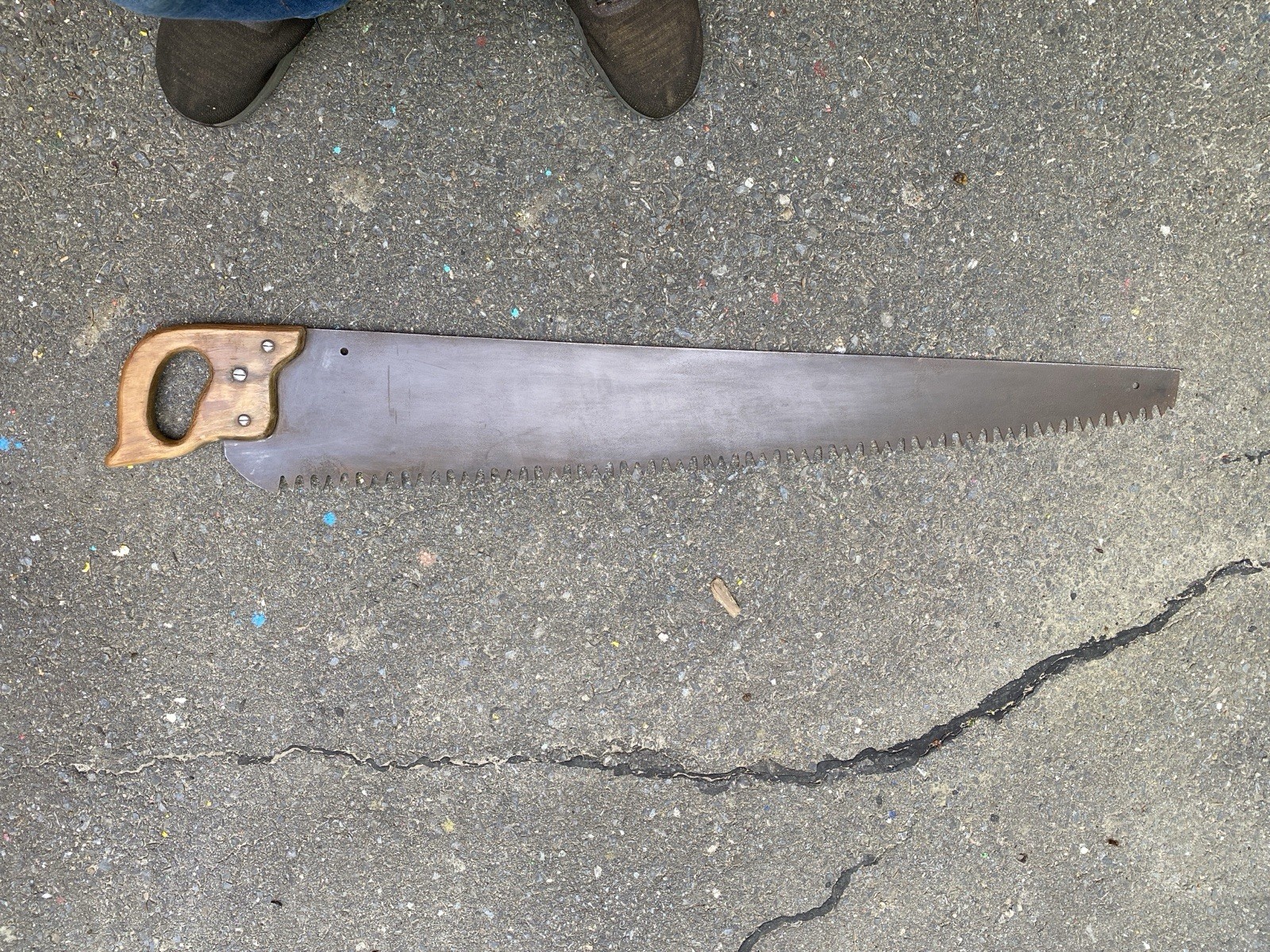 A Vintage One Man Cross Cut Saw – 47”