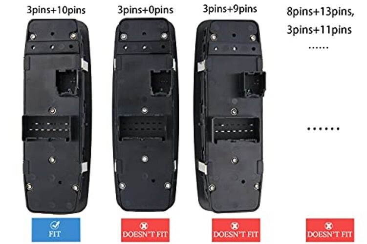 Master Power Window Switch for Ram 1500, Ram 2500, Ram