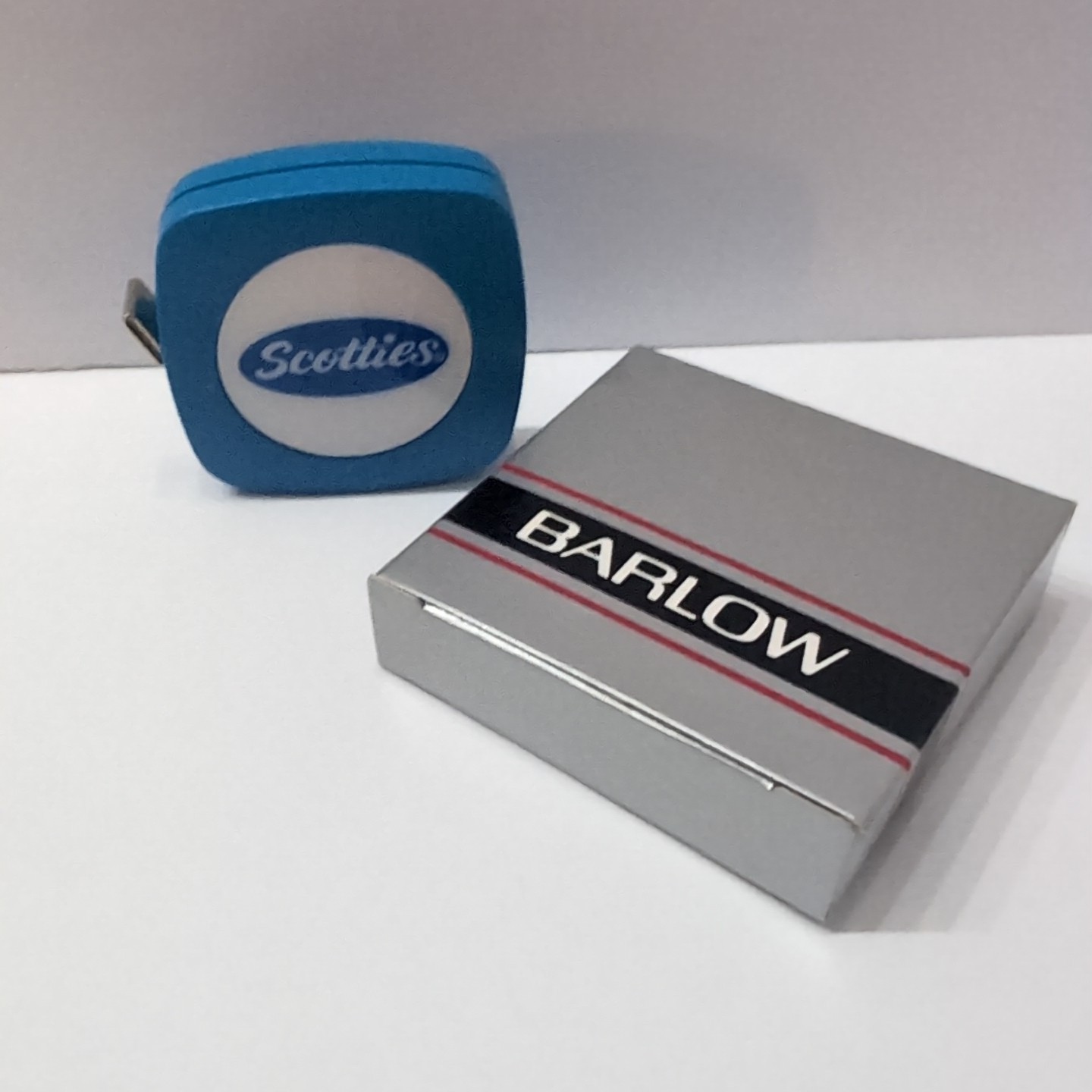 Vintage Barlow Advertising Tape Measure Scotties Tissues Promo Swag New In Box