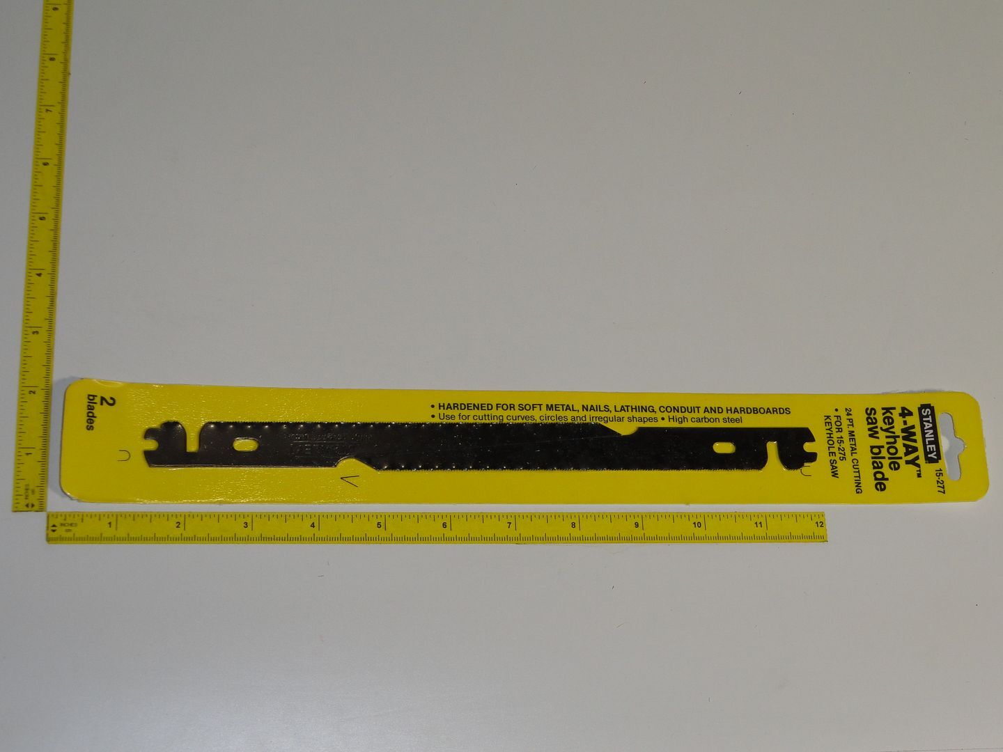 2 Stanley 4 Way Keyhole Saw Blade Metal Cutting NOS No.15-277 Carpenter Tool NEW