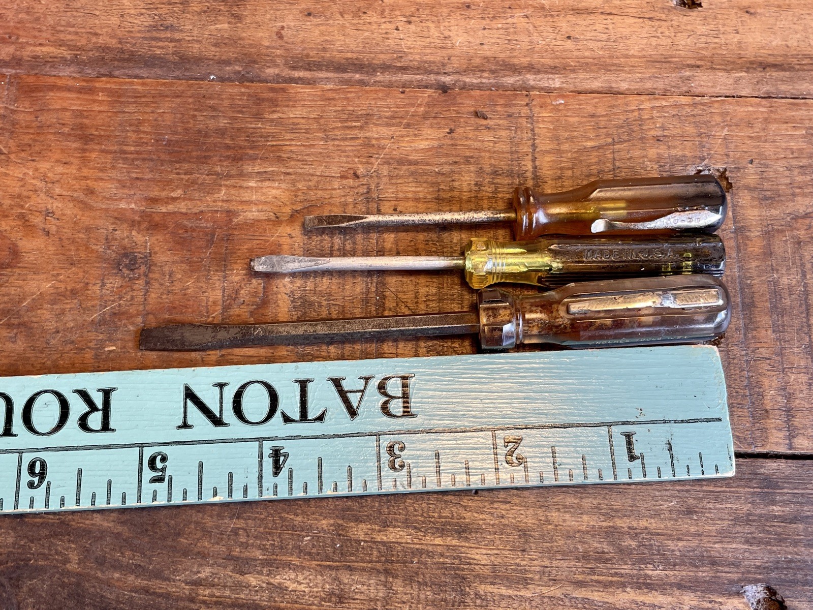 Vintage Miniature Screwdrivers Slotted Enderes Blue-Point Bridgeport Pocket USA