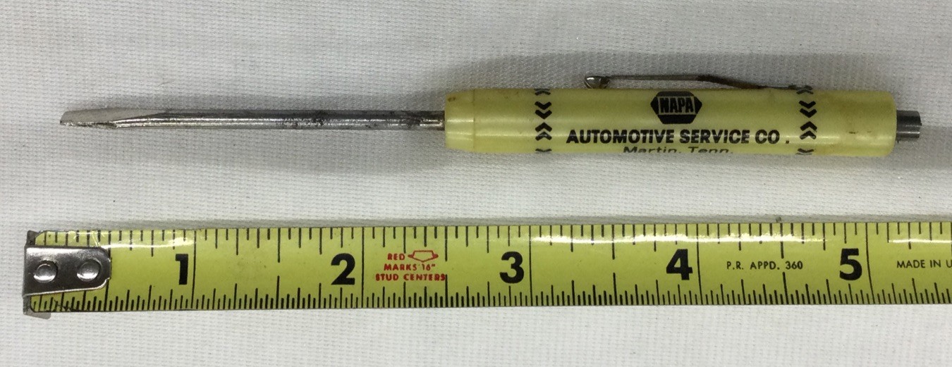 Automotive Services Co. Martin, TN Screw Driver, Flat Head, C-5