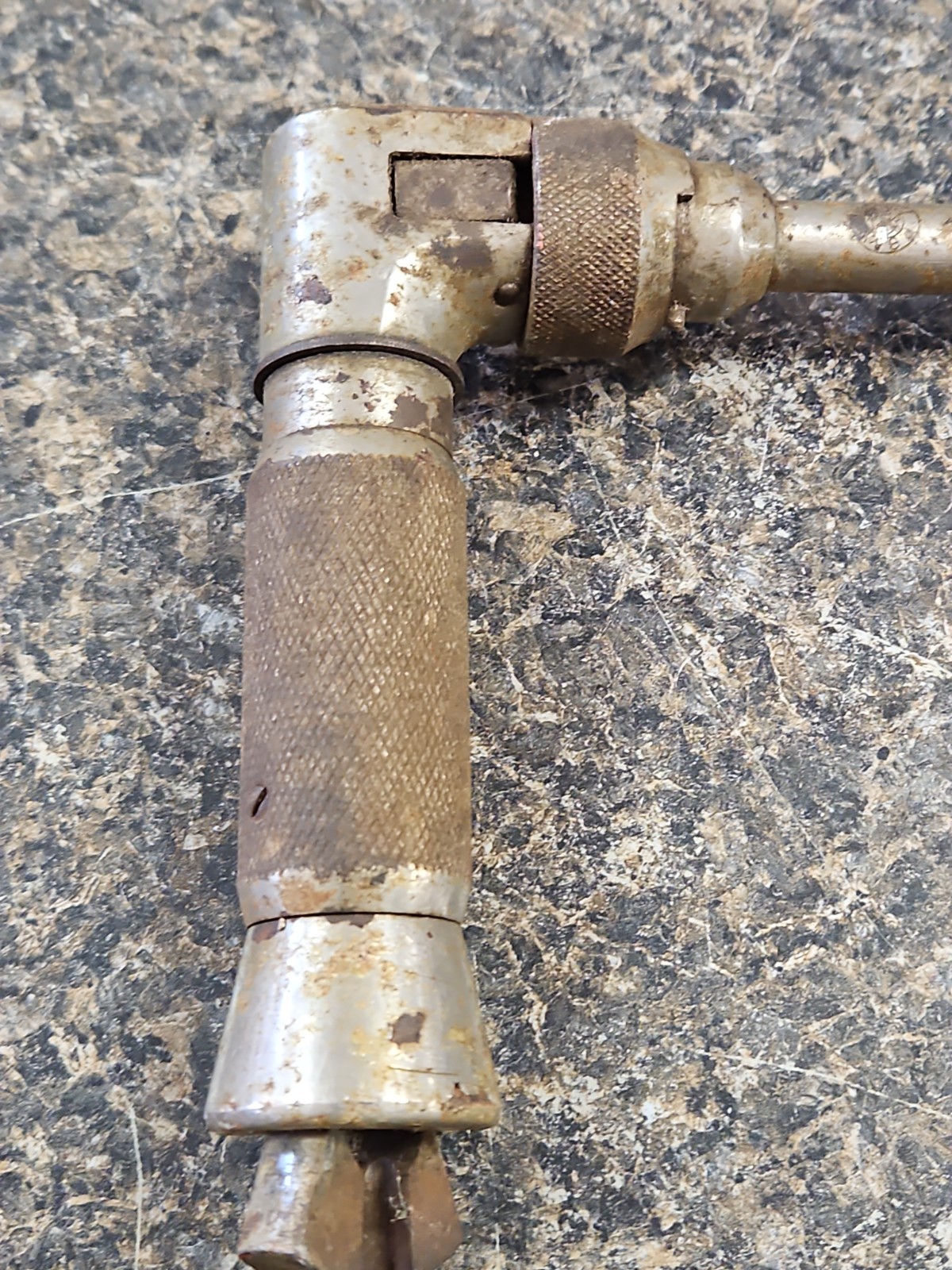 VINTAGE P.S. & W. 7010 Ratchet Bit Brace Hand Drill 10″ Sweep Woodworking Tool