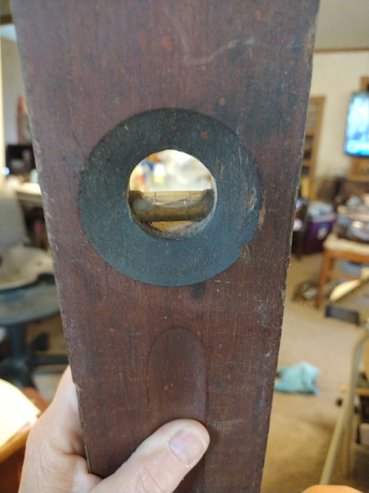 Vintage Stanley Wooden Level No 0 Genuine Cherry 26″X3 1/4″X1 1/2″