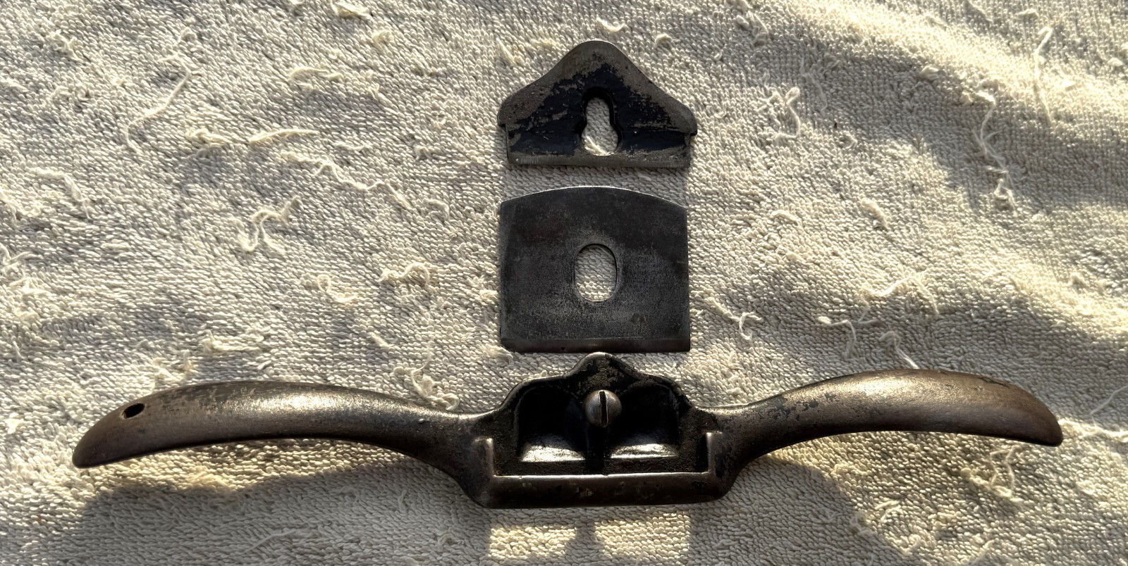 SEYMOUR SMITH & SON USA FLAT SOLED METAL SPOKESHAVE