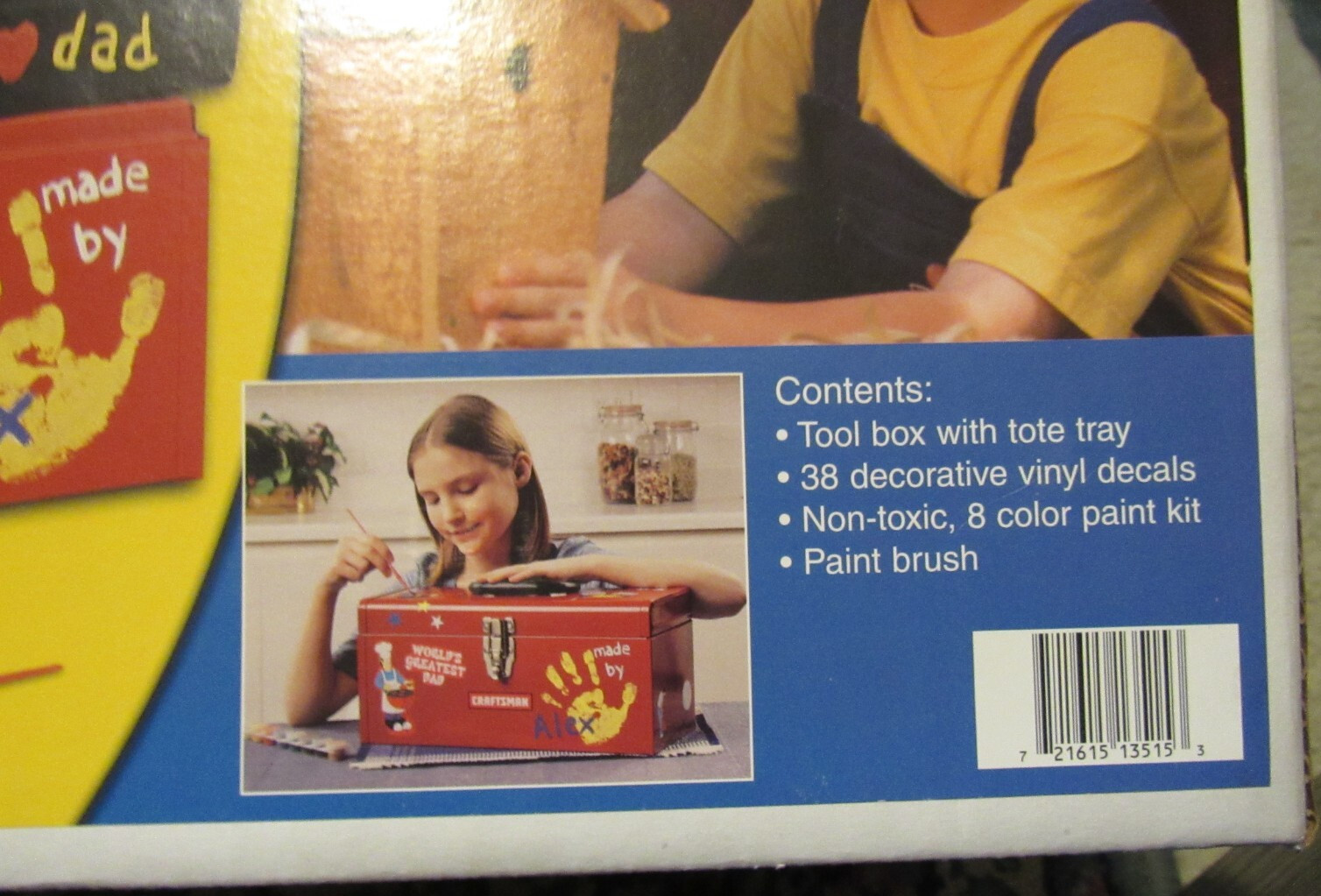 DOODLE BOX Kids Customizable Tools Box Paint USA NEW NOS 959561 Craftsman