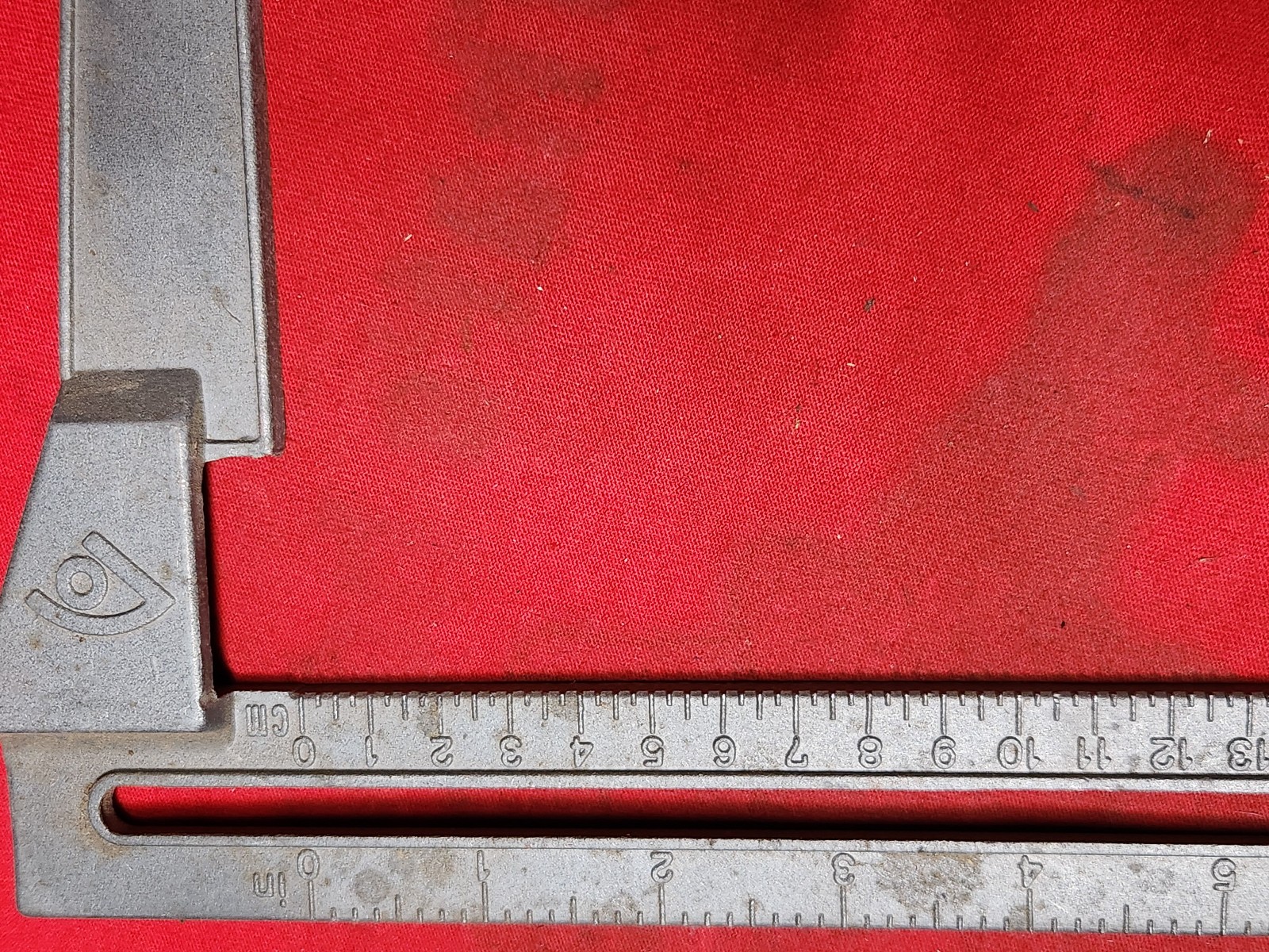 L square TOOL measure 20cm 8″ ALUMINUM OVERALL ABOUT 10X10″ CARPENTRY 8w6