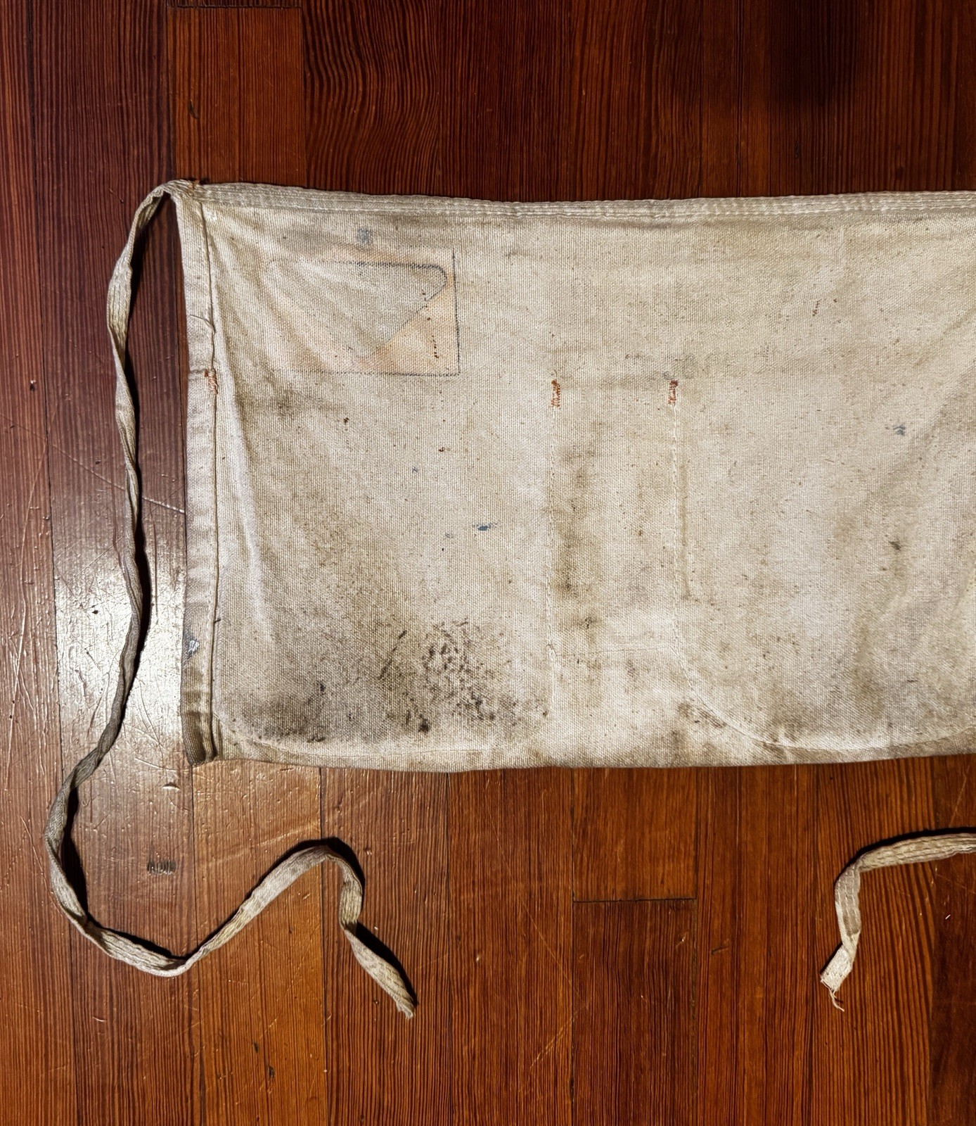 Vtg 50s 60s Advertising Sterling Lumber NE Nail Carpenter Apron Canvas Workwear