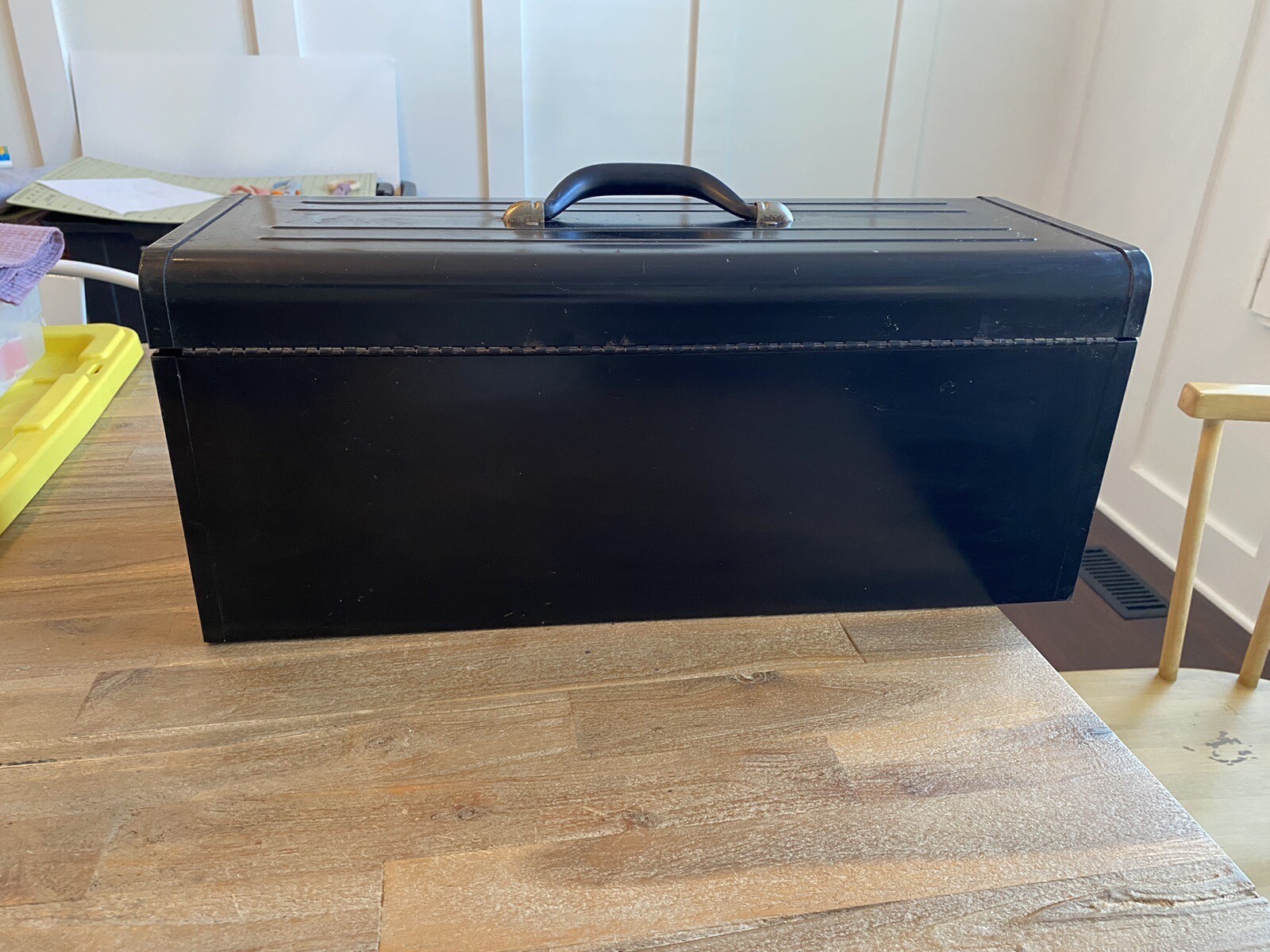 Vintage 22” Remline Tool Box Chest Black With Removable Tray NICE FREE SHIPPING
