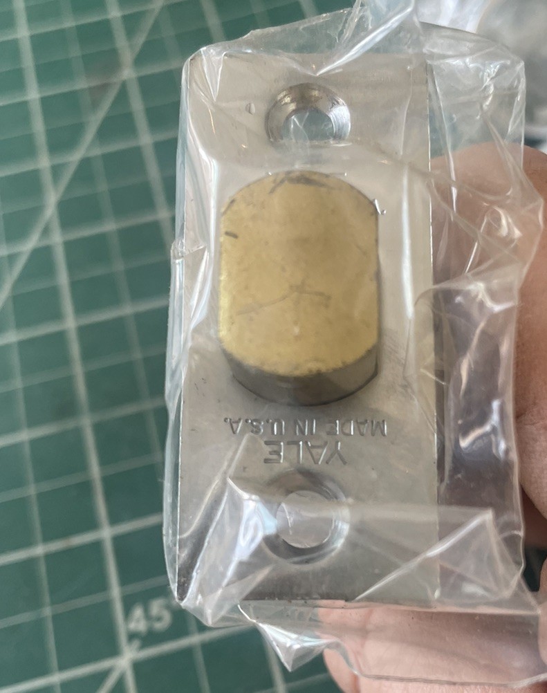 Retro Vintage Yale Double Sided Deadbolt New Old Stock Nickle Brass Locksmith