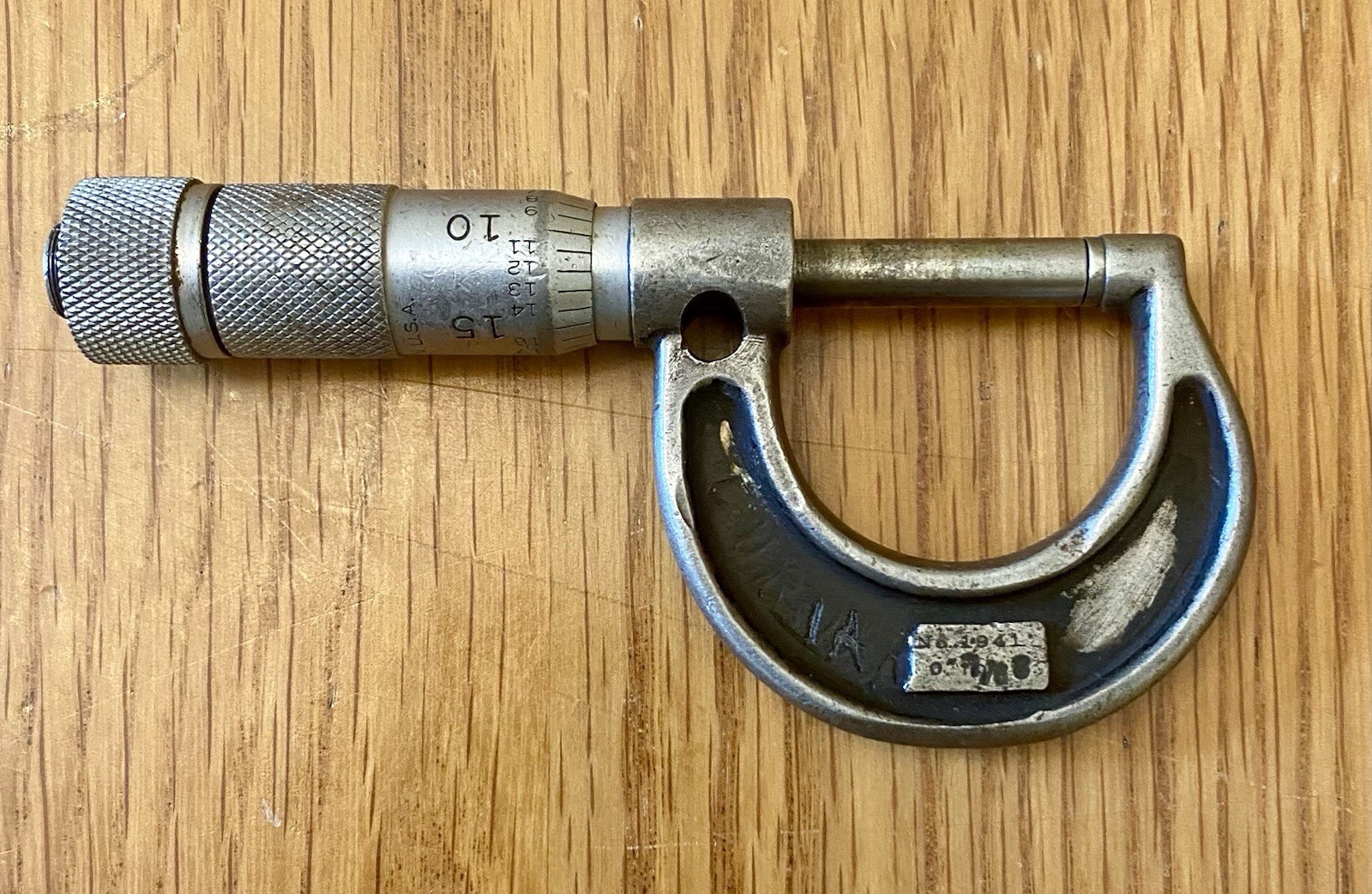 Vintage Lot (4) Lufkin Micrometers Various Sizes ~ J&L Steel 14” Mill Aliquippa