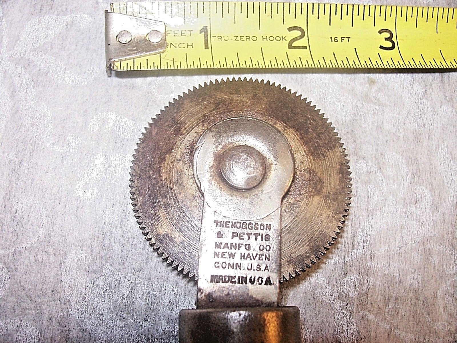 Leather Marking Tool, Early “The Hoggson & Pettis Mfg. Co.” Ball Bearing Roller