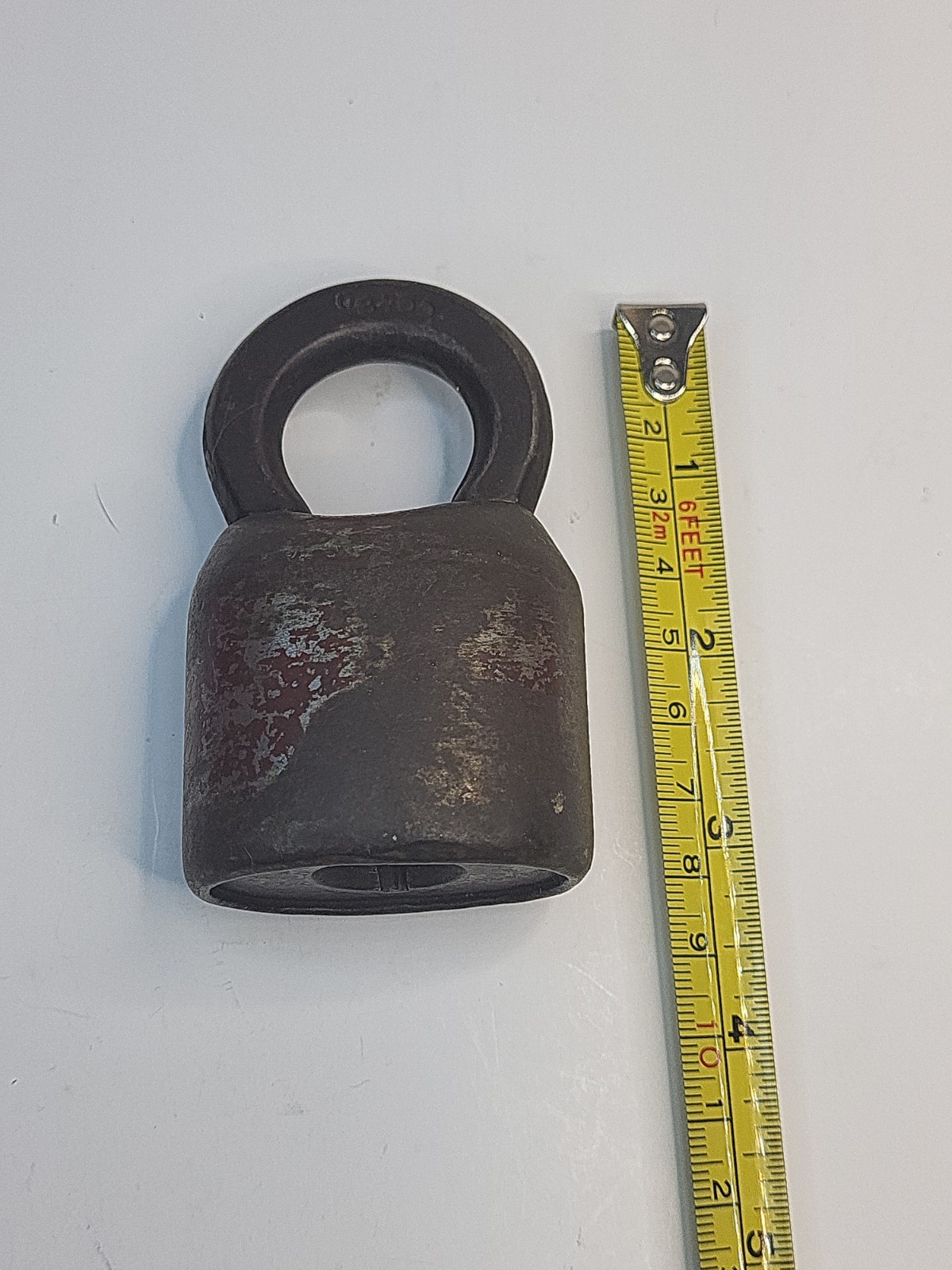 Antique Lock J.H.W. CLIMAX Co. NEWARK, N.J. USA Heavy Duty Shackle Lock No Key