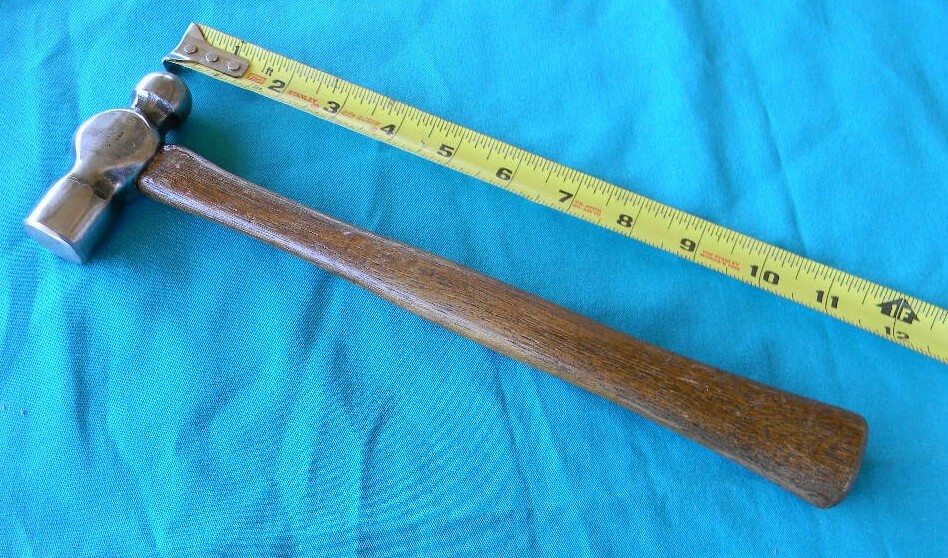 VTG HELLER EXCELSIOR BALLPEEN 12 OZ BLACKSMITH MACHINIST MECHANIC HAMMER
