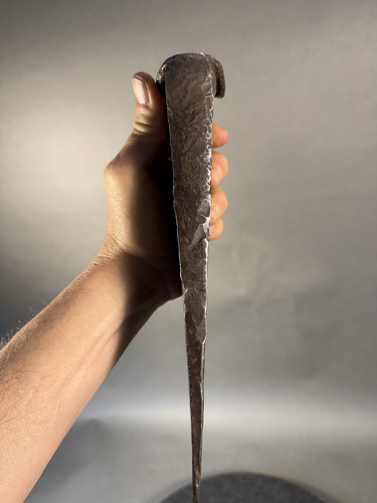 Antique Vtg Long Steel Felling Wedge Bucking Logging. Large.Tree Felling. 8lb