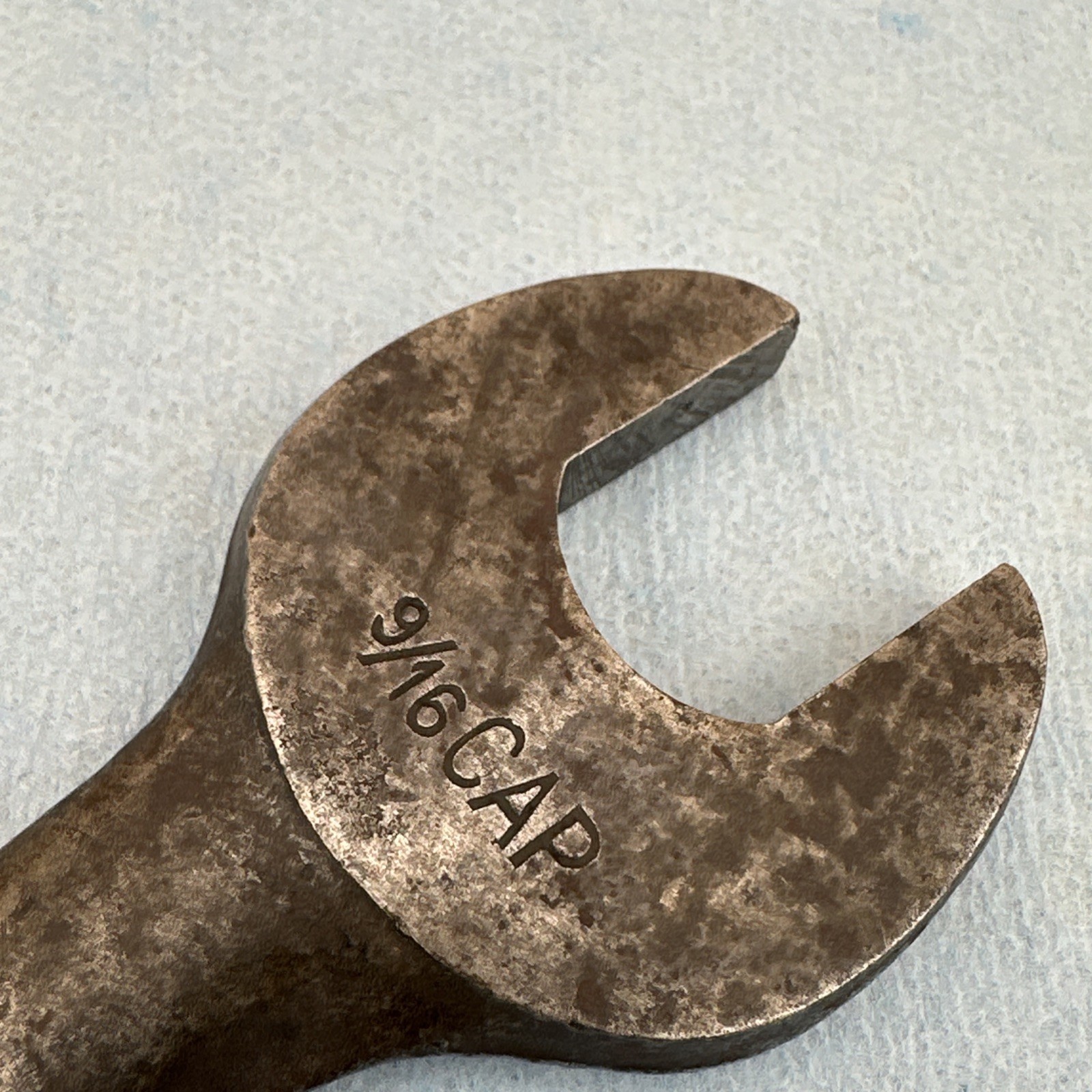 Vintage Billings & Spencer 2025 Open End S Wrench 1/2 and 9/16 Hex USA