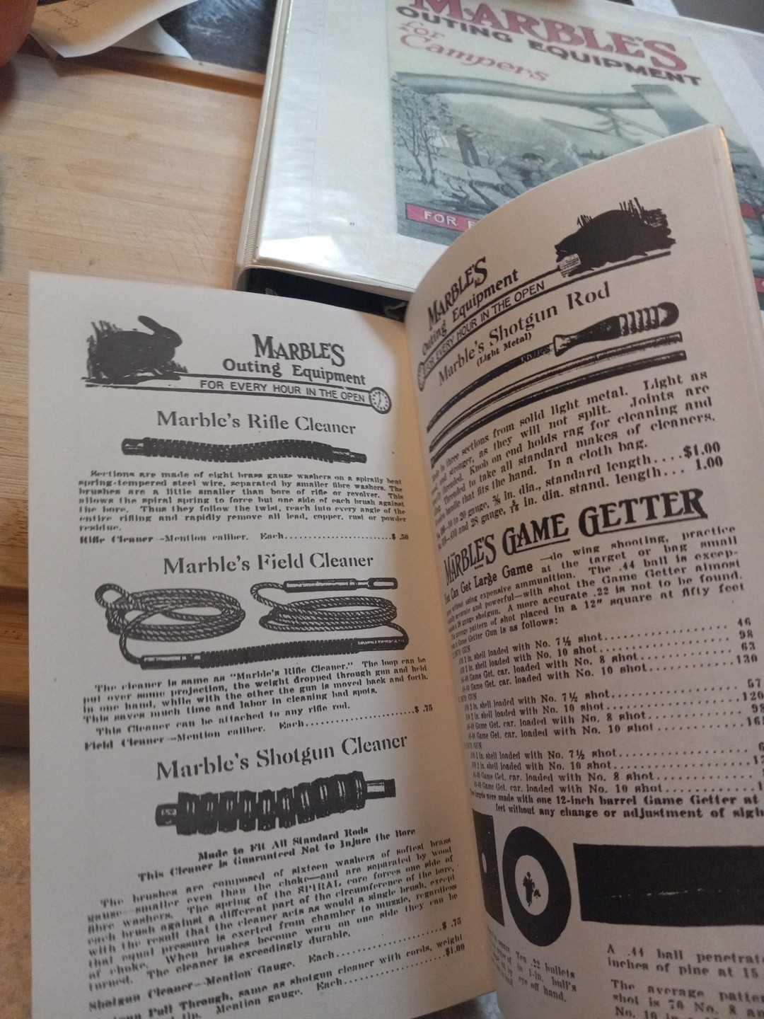 Vintage Gladstone Mi 1933 Marble’s Arms Outing Equipment Catalog No.21 REPRINT