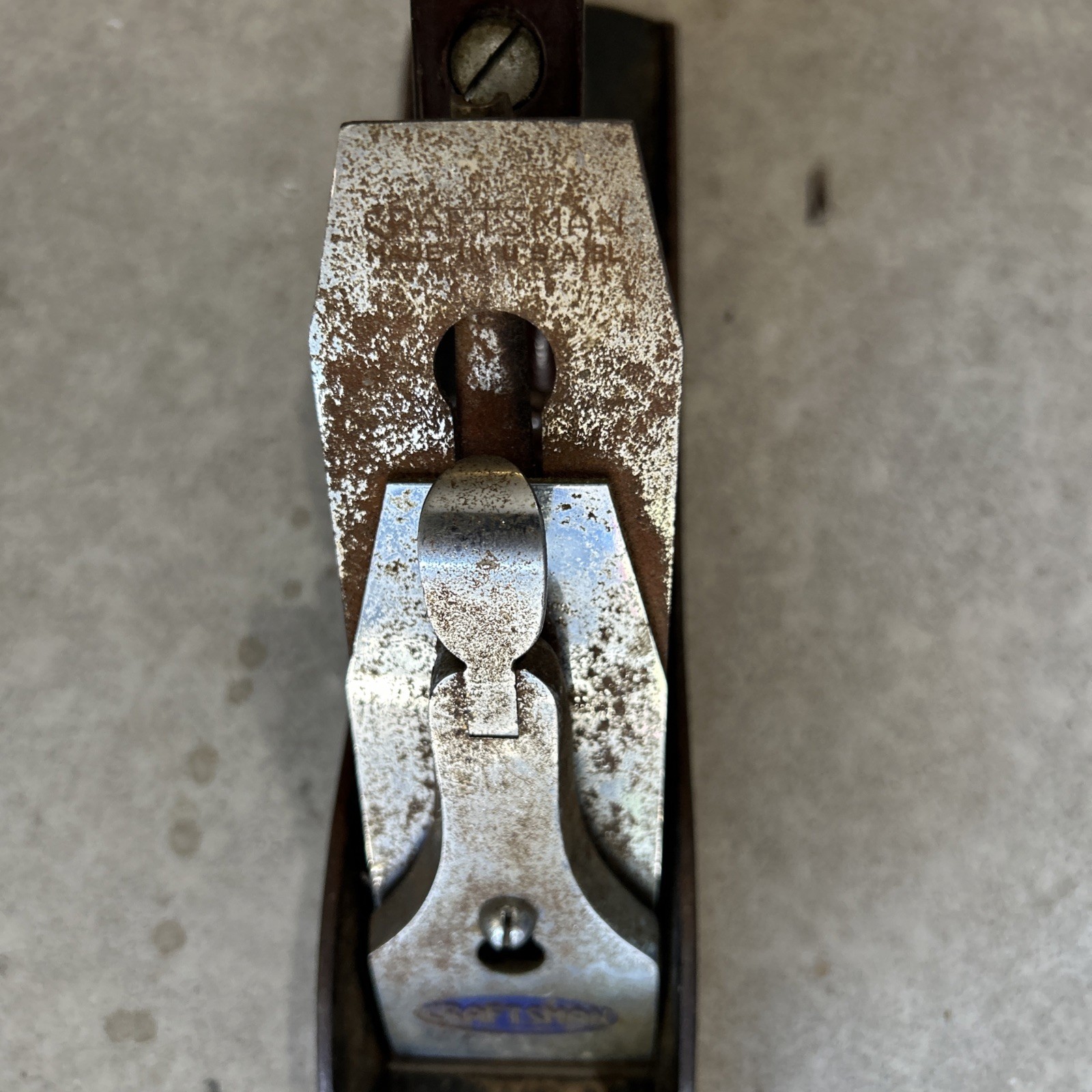 Vintage Craftsman Wavy Logo “Sing Song” Hand Plane 14″, 2″ Cutter Marked BL.