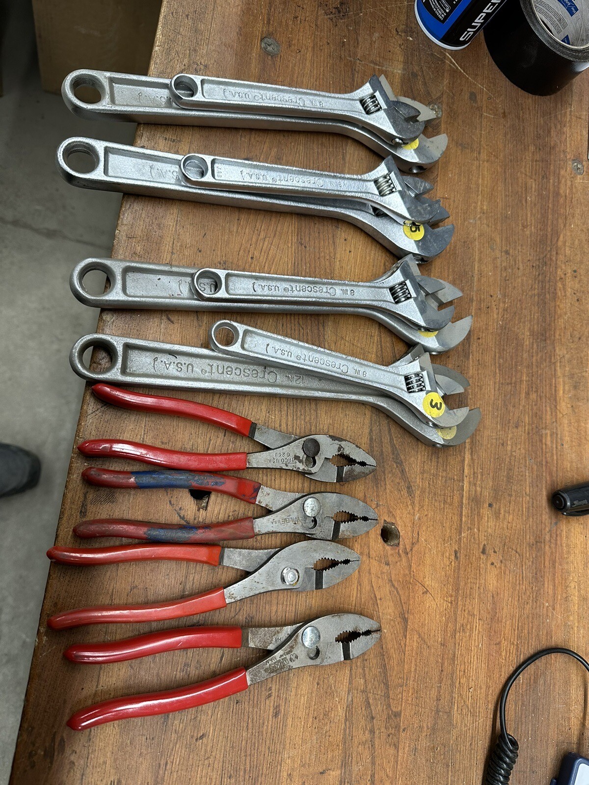 Crescent 12” & 8” Adjustable Wrench’s Wilde Plier USA Army Toolbag eBay 76 M35a2