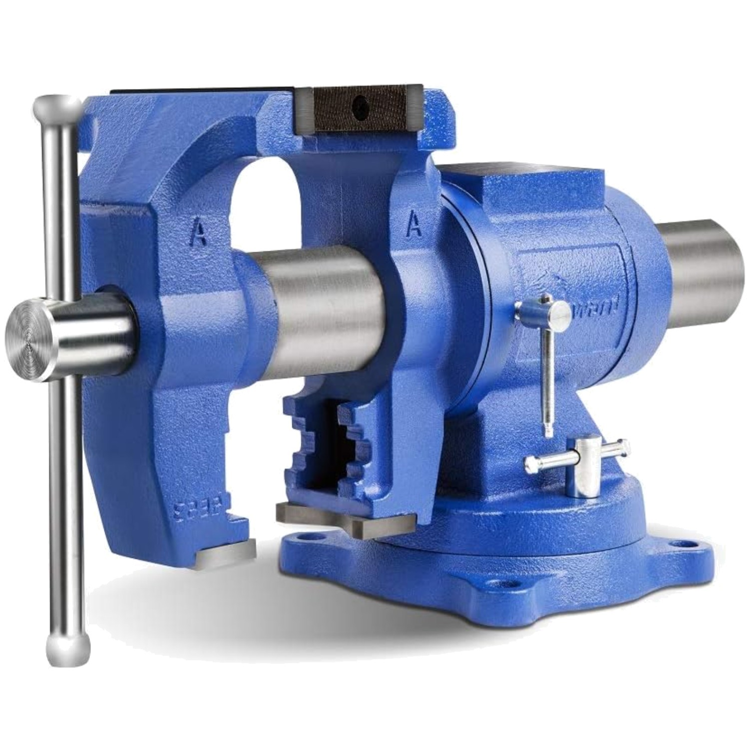 Industrial Grade 5-Inch Swivel Bench Vise with Anvil