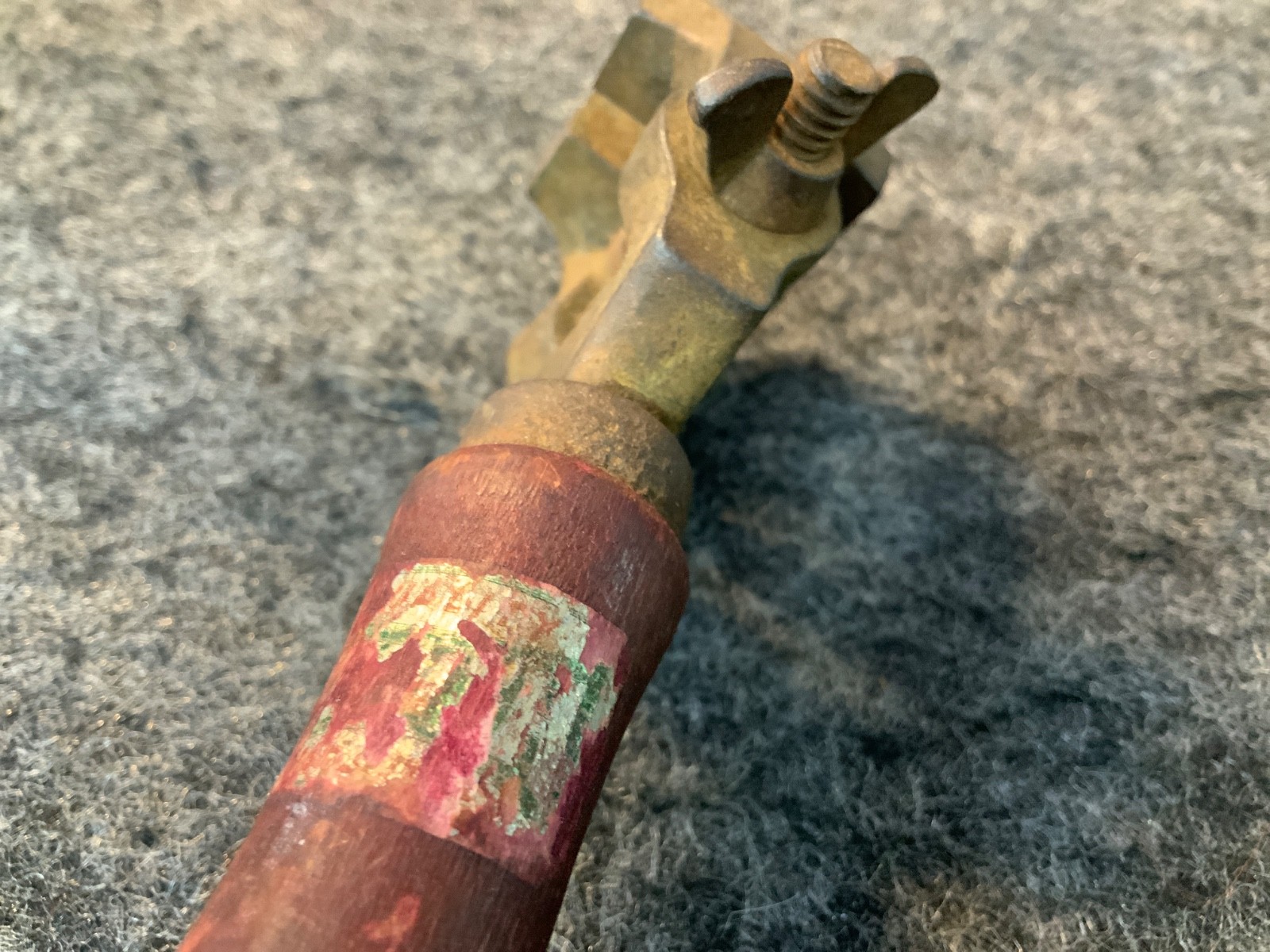 Vintage Hand Vice With Wooden Handle Pin Vise