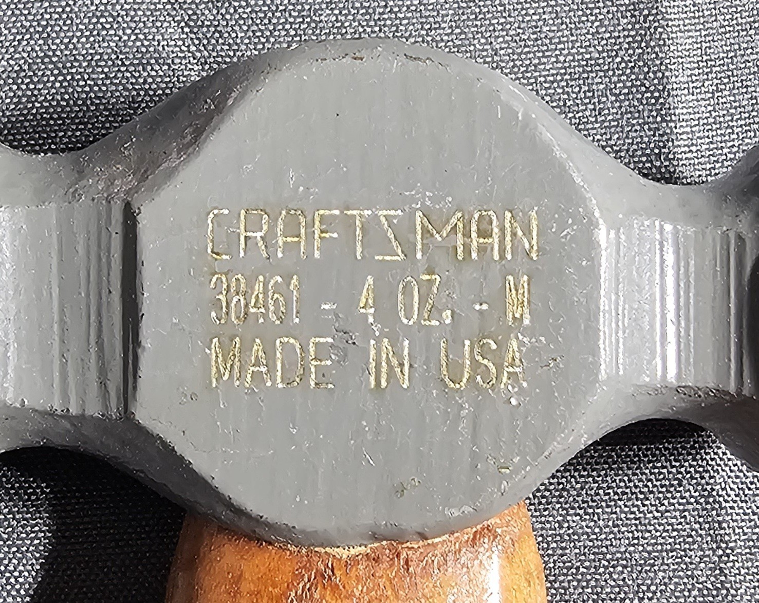 VINTAGE CRAFTSMAN 4 OZ.BALL PEIN HAMMER # 38461 USA
