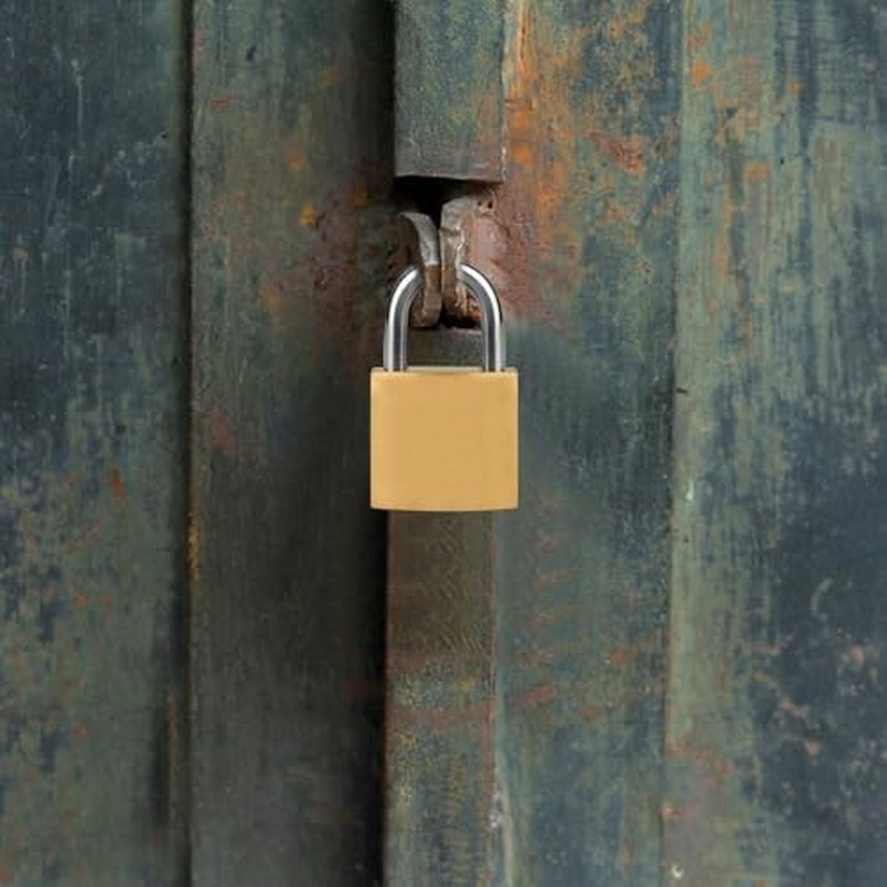 12 Pieces Mini Locks with Keys, Small Solid Brass Padlock Suitcase Lock Toolbox,