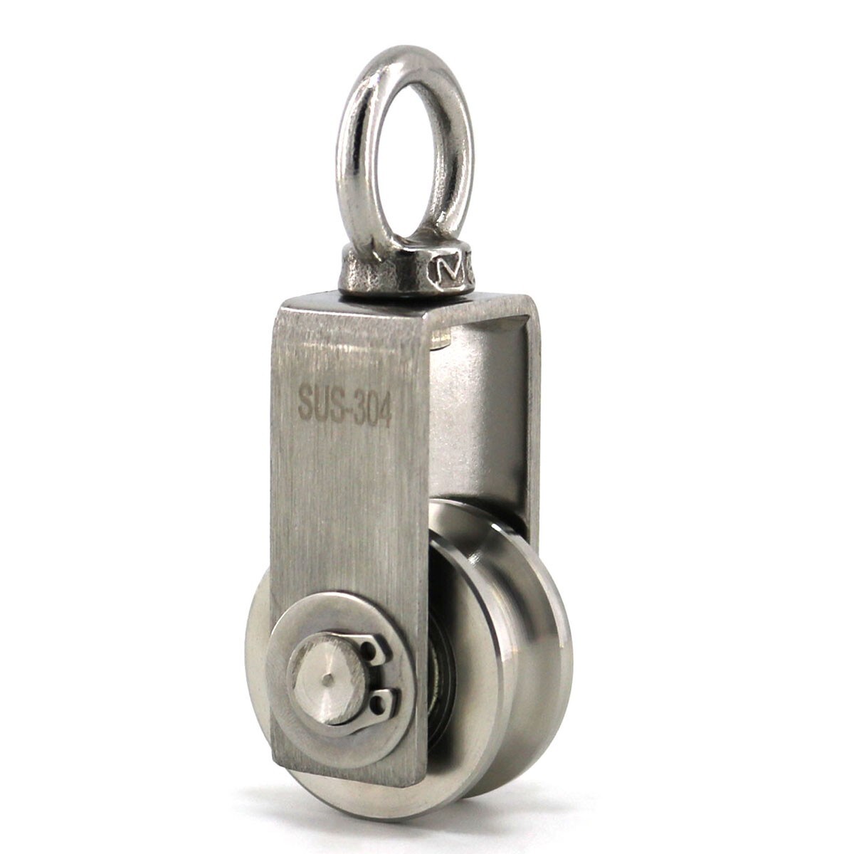 2PCS Small Pulley Wheel Pulley Block Swivel Pulley Wheel 304 Stainless Steel